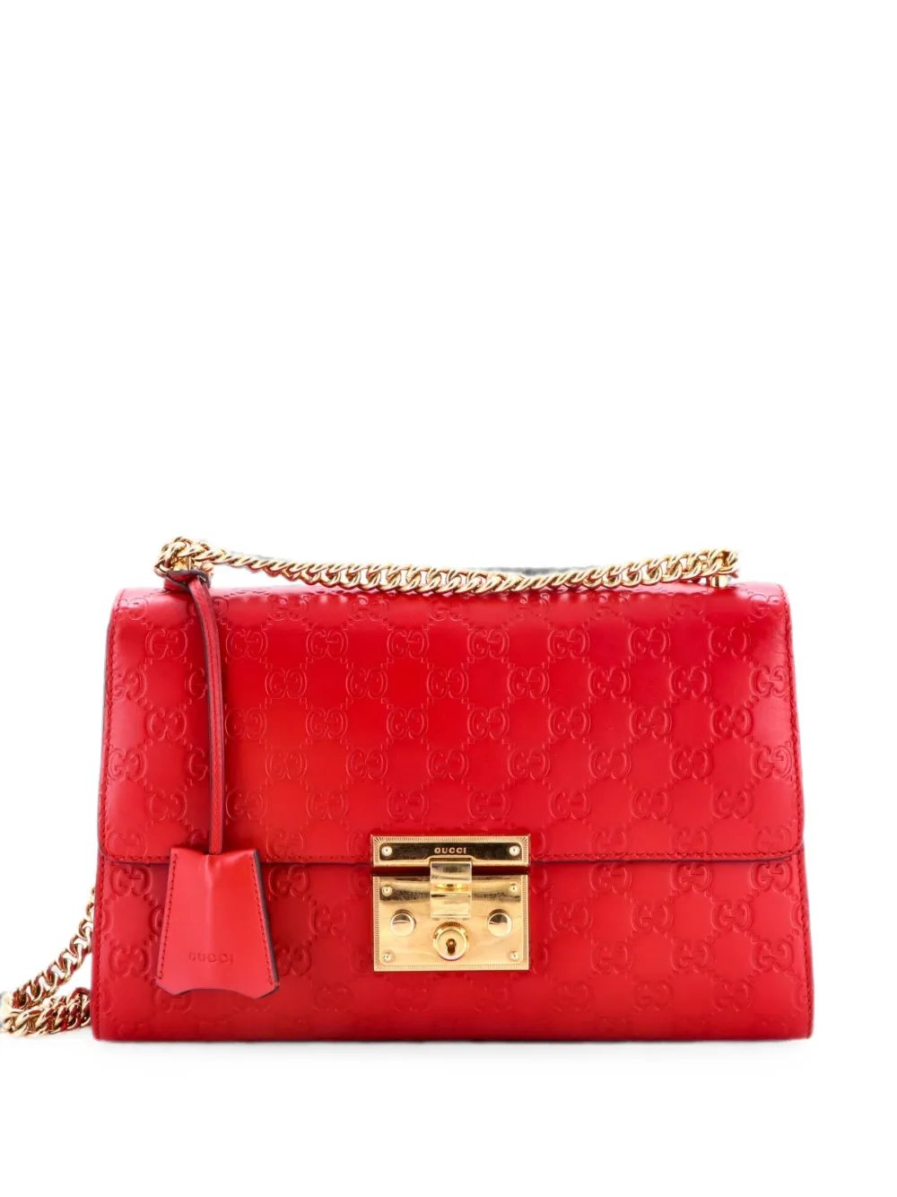 Padlock Guccissima Leather Medium shoulder bag