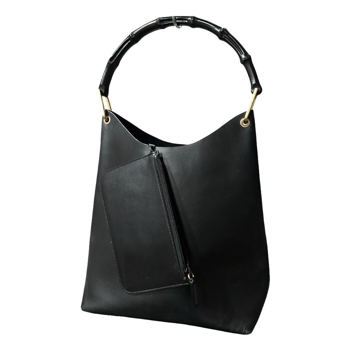 Bamboo leather handbag