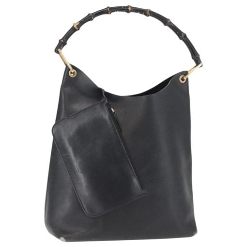 Bamboo leather handbag