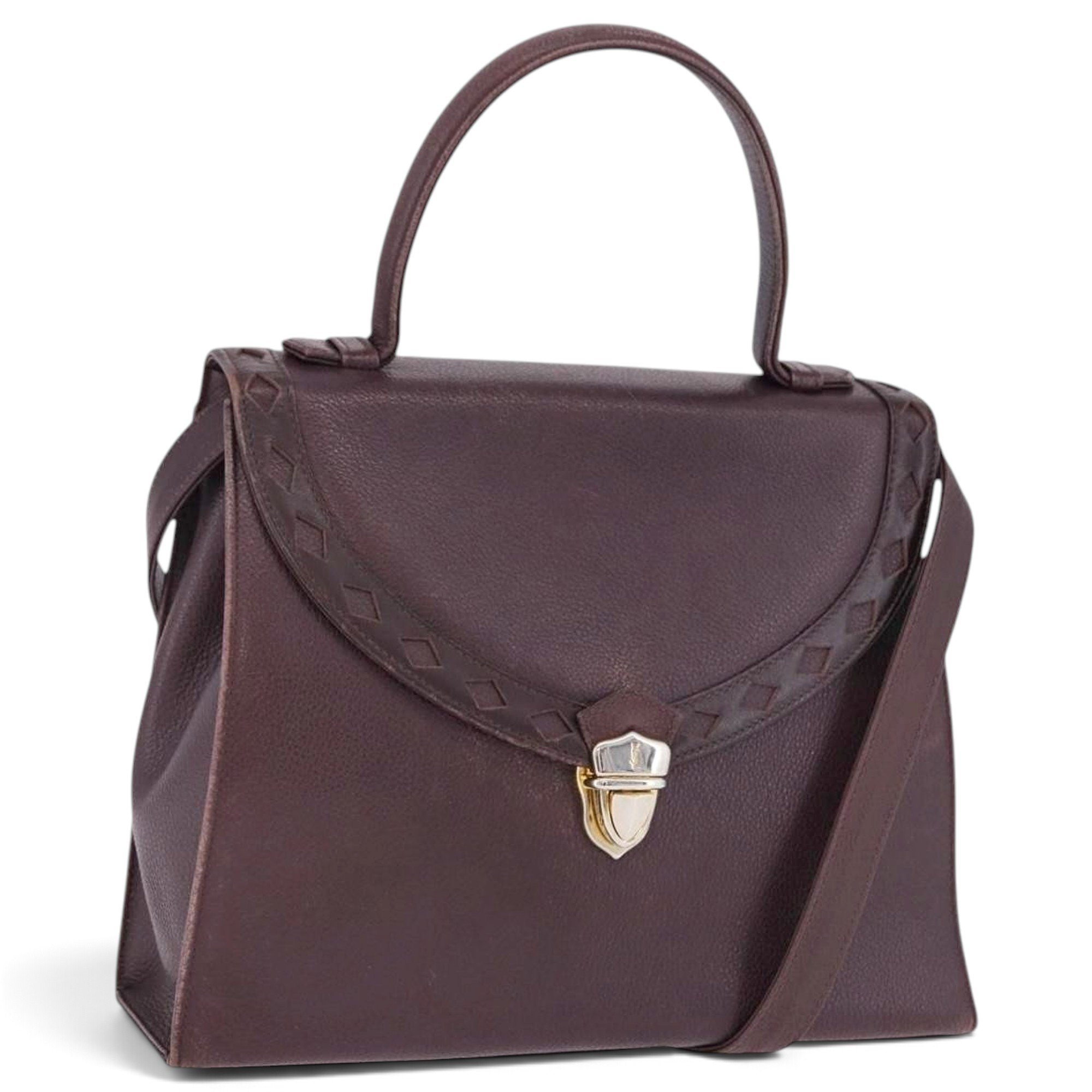 Y leather handbag