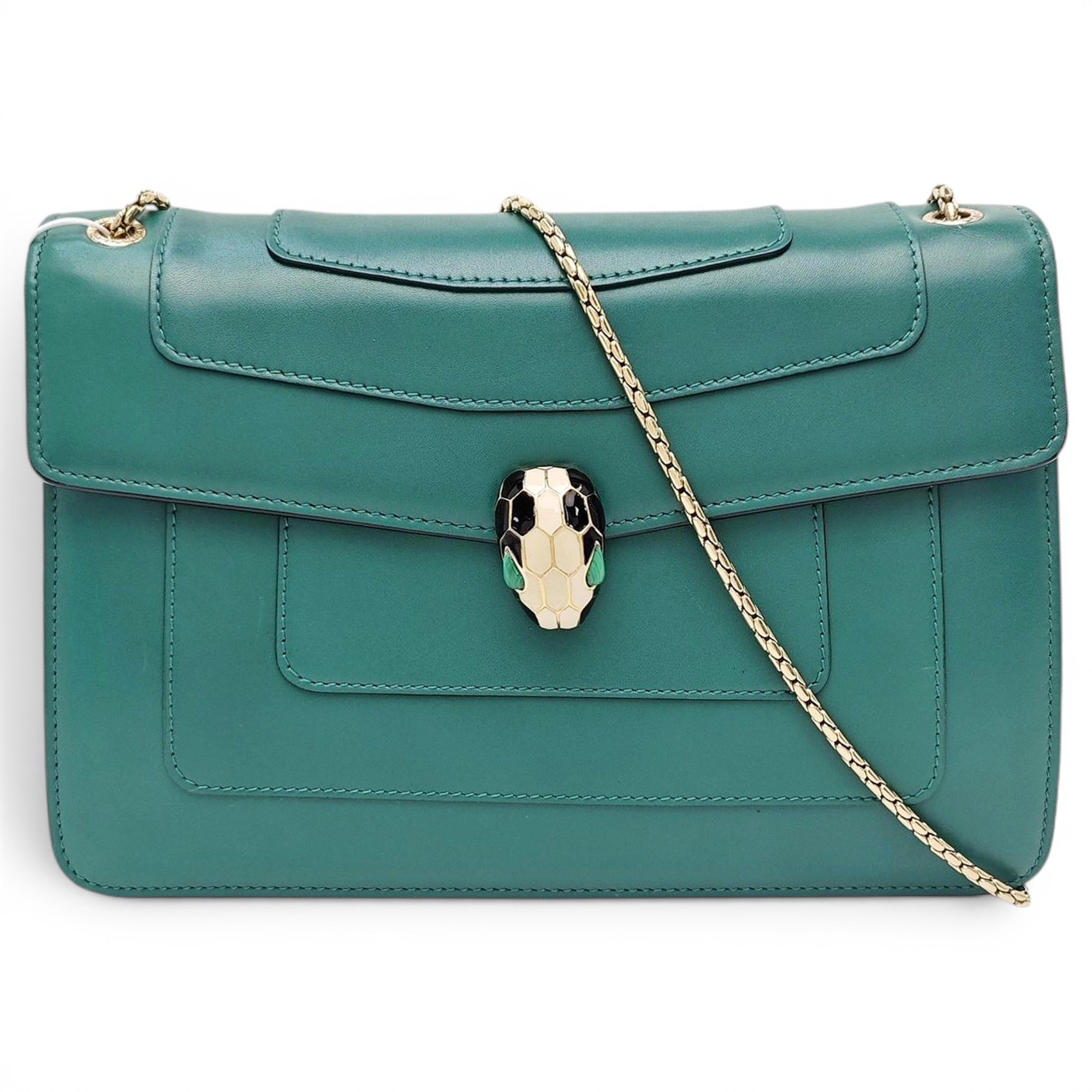 Serpenti leather crossbody bag