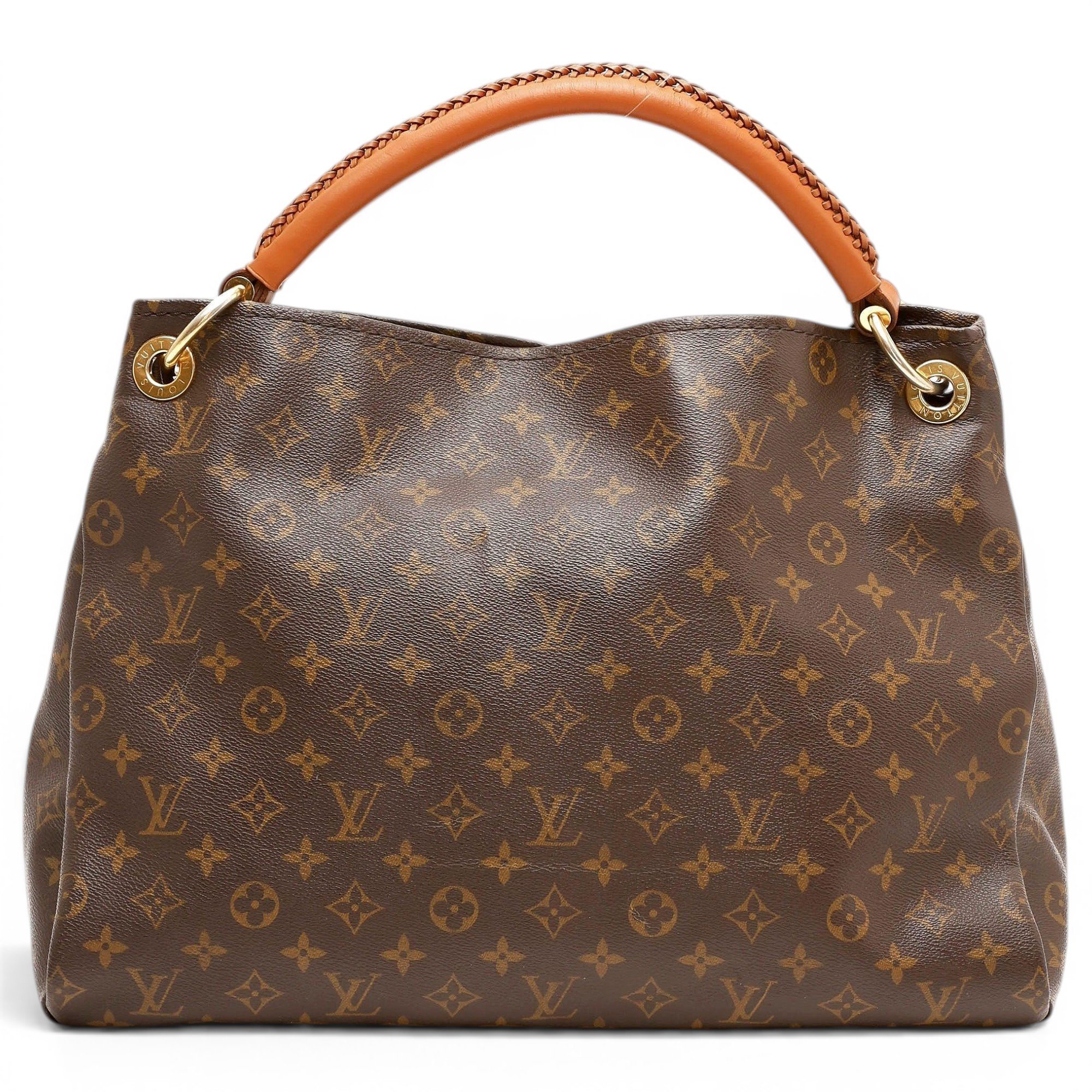 Artsy leather handbag