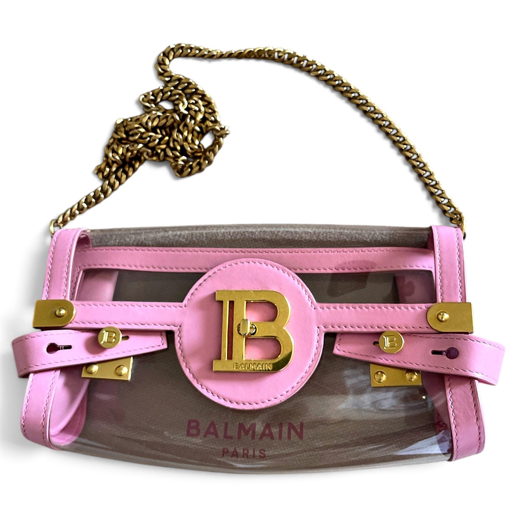 Balmain BBuzz leather crossbody bag