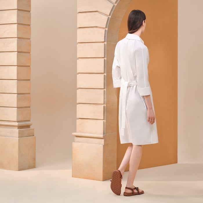 Blanc Shirt Dress
