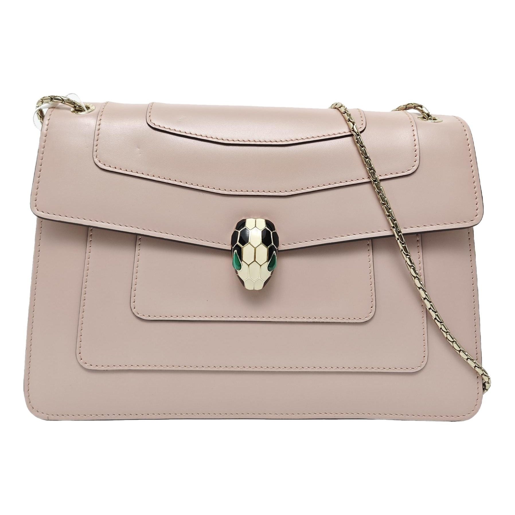 Serpenti leather handbag