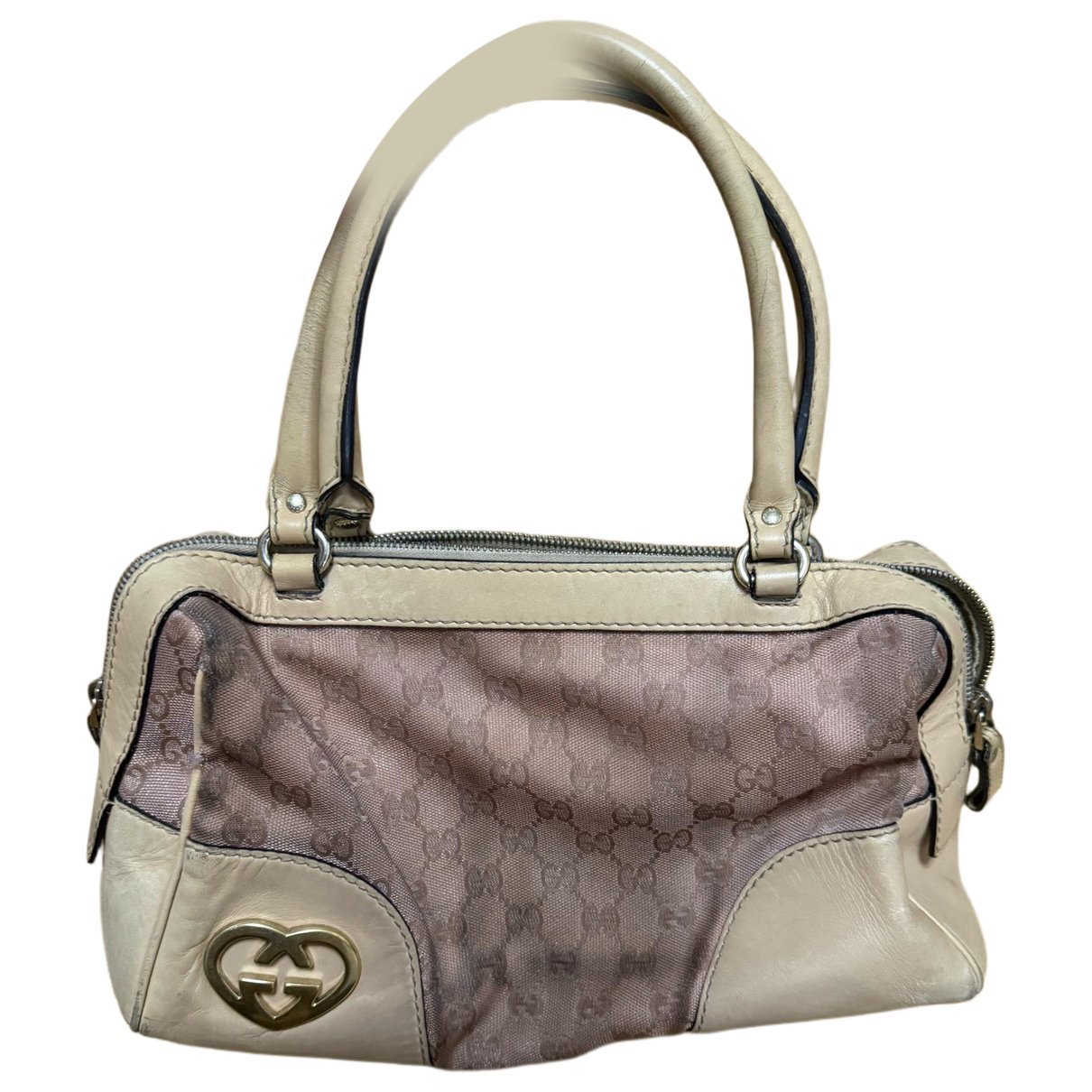Boston leather bowling bag
