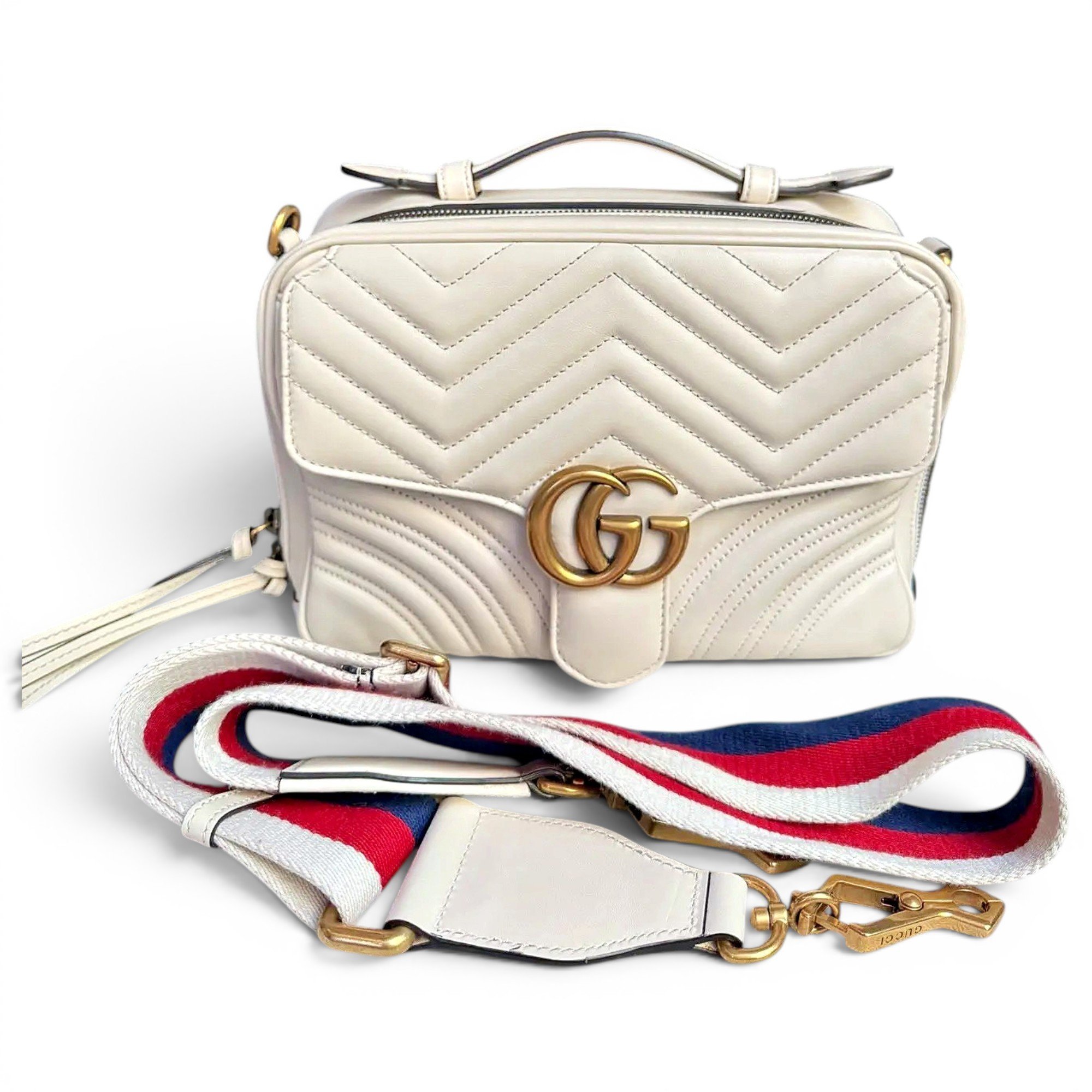 GG Marmont Flap leather handbag