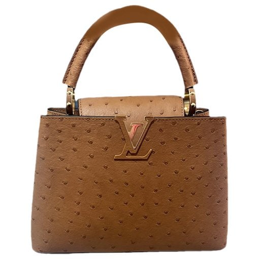 Capucines ostrich handbag