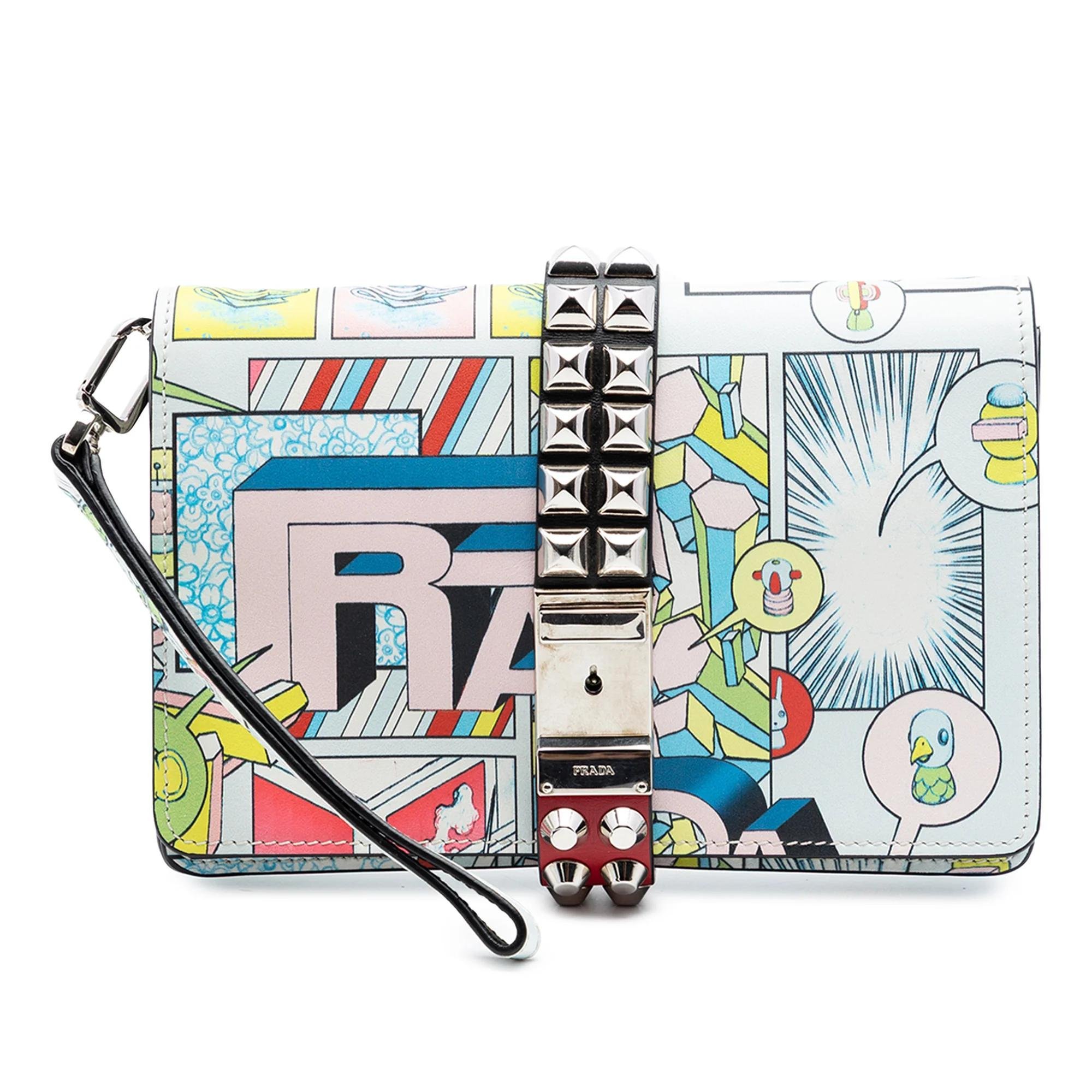 Elektra leather clutch bag