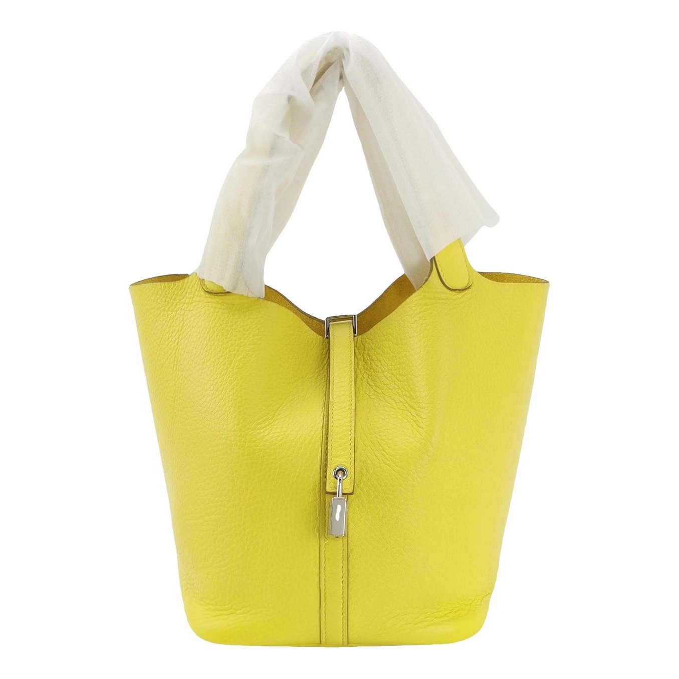 Picotin leather tote