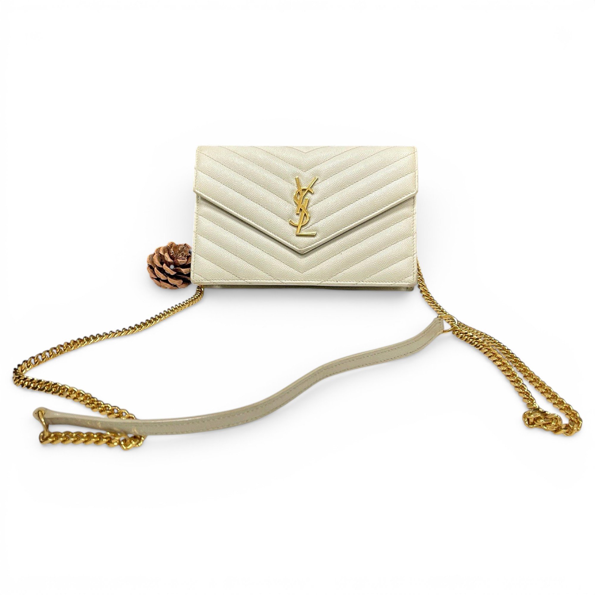 Envelope leather handbag