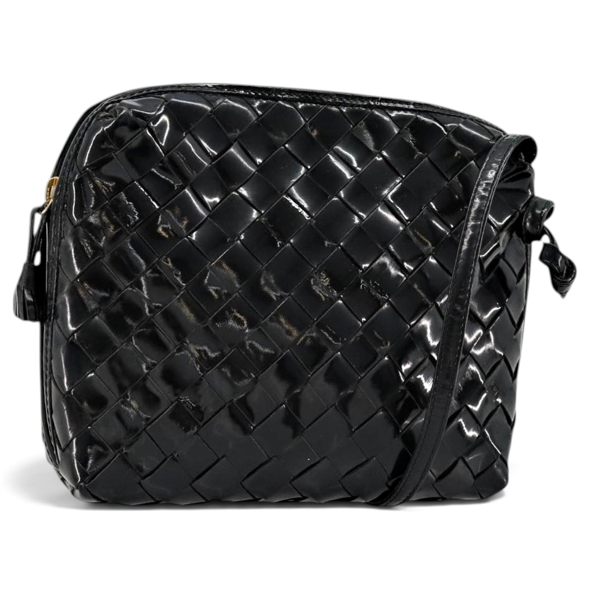 Veneta patent leather handbag