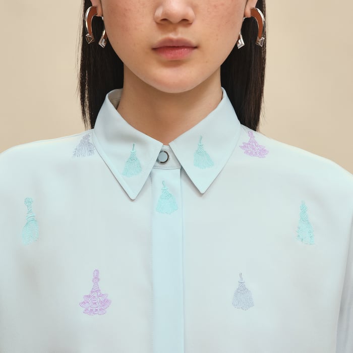 Vert Embrun Embroidered Shirt