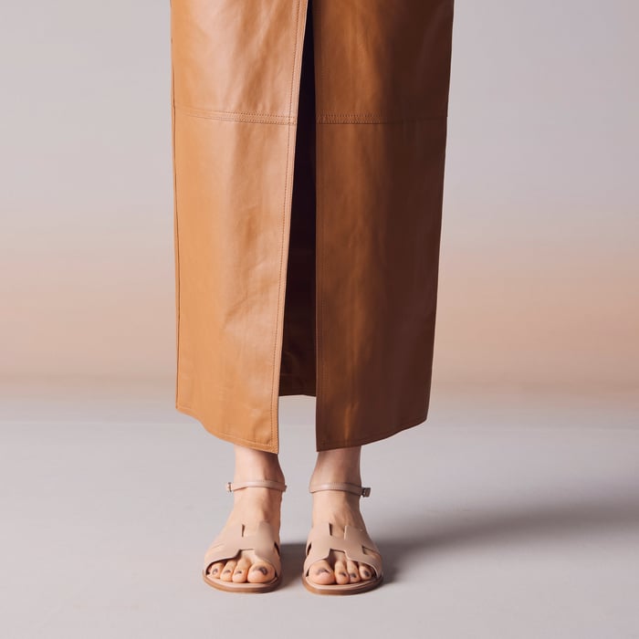 Beige Camel Santorini Sandal