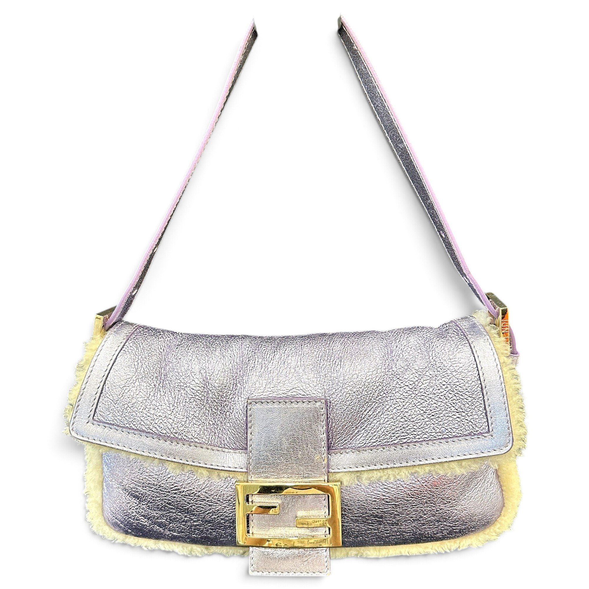 Baguette wool handbag