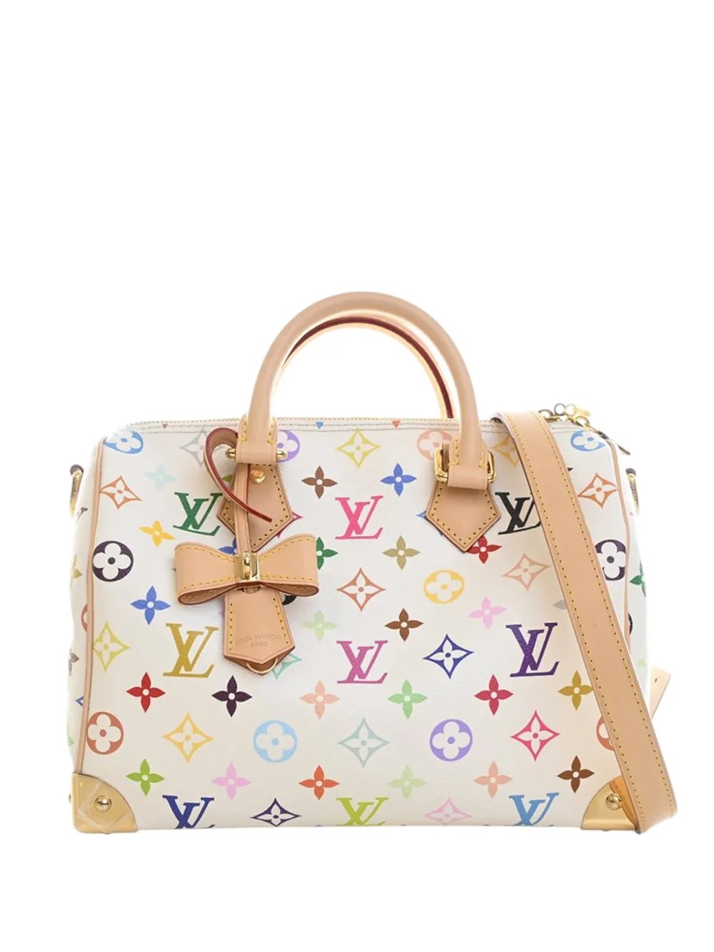 2021-2026 Takashi Murakami Monogram Multicolore Speedy Bandouliere 25 boston bag