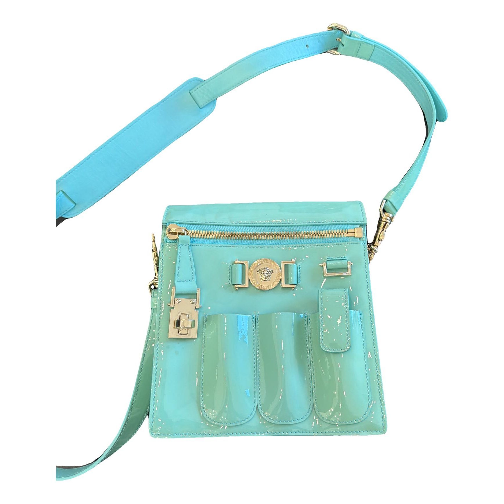 Patent leather crossbody bag