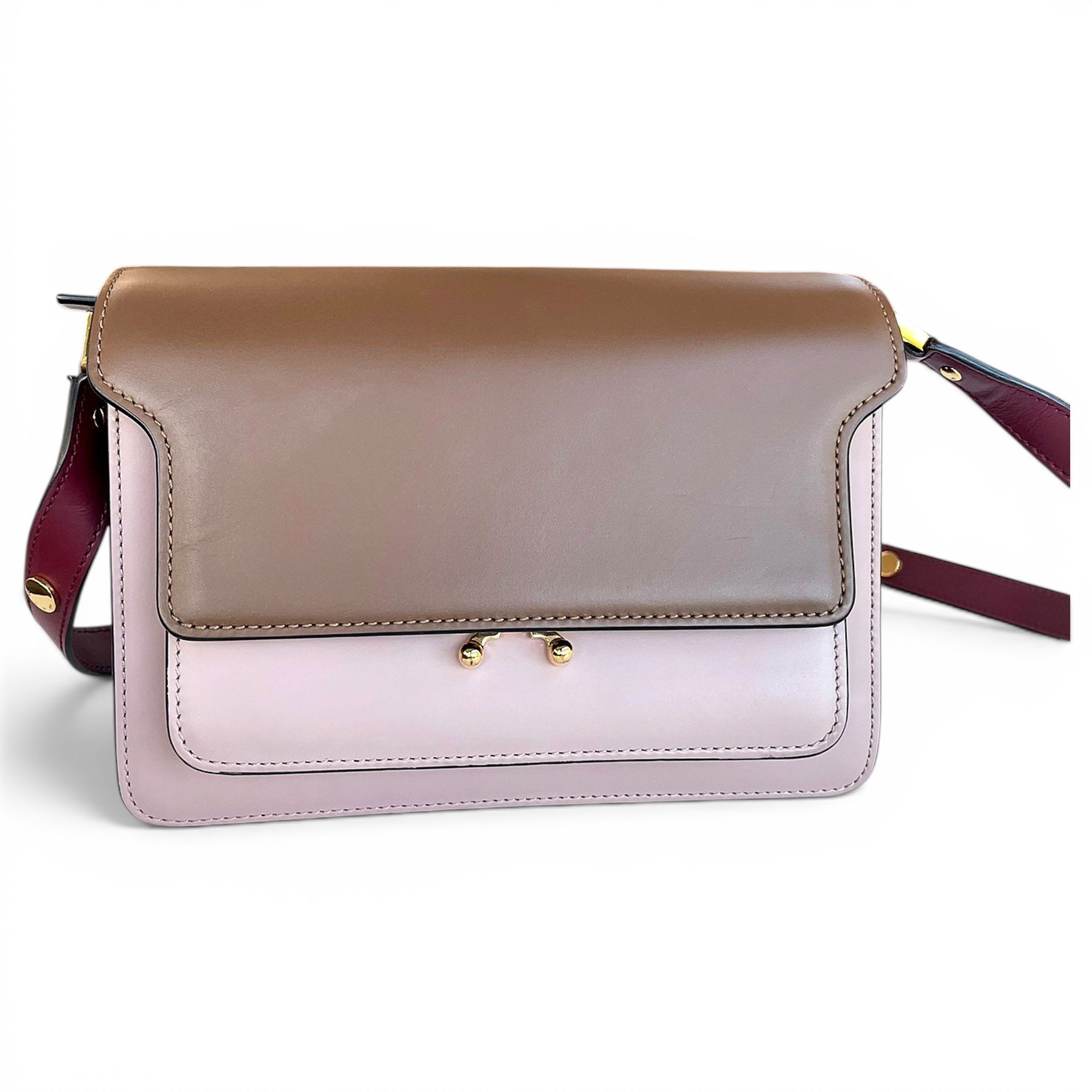 Leather clutch bag