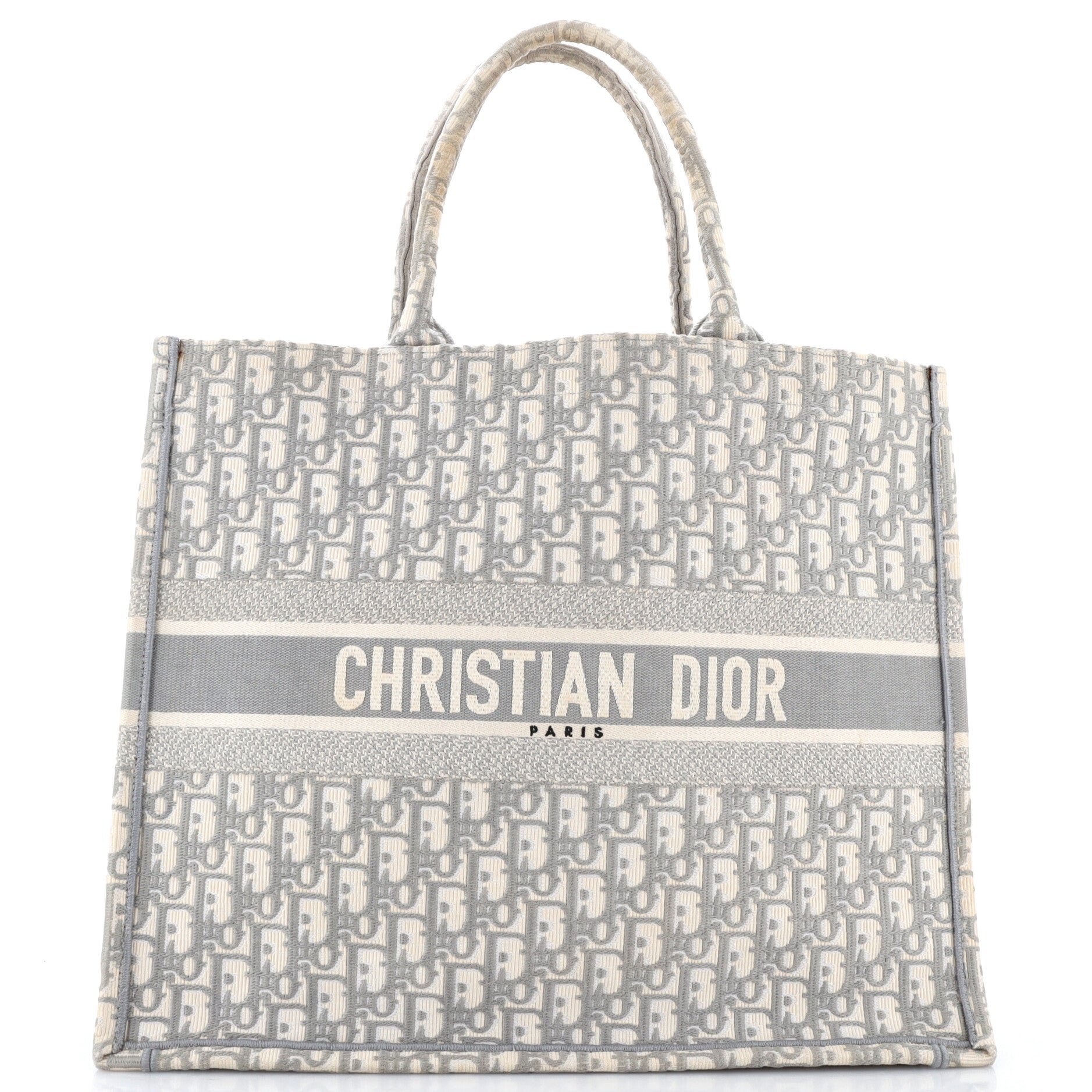 Book Tote Oblique Canvas Large