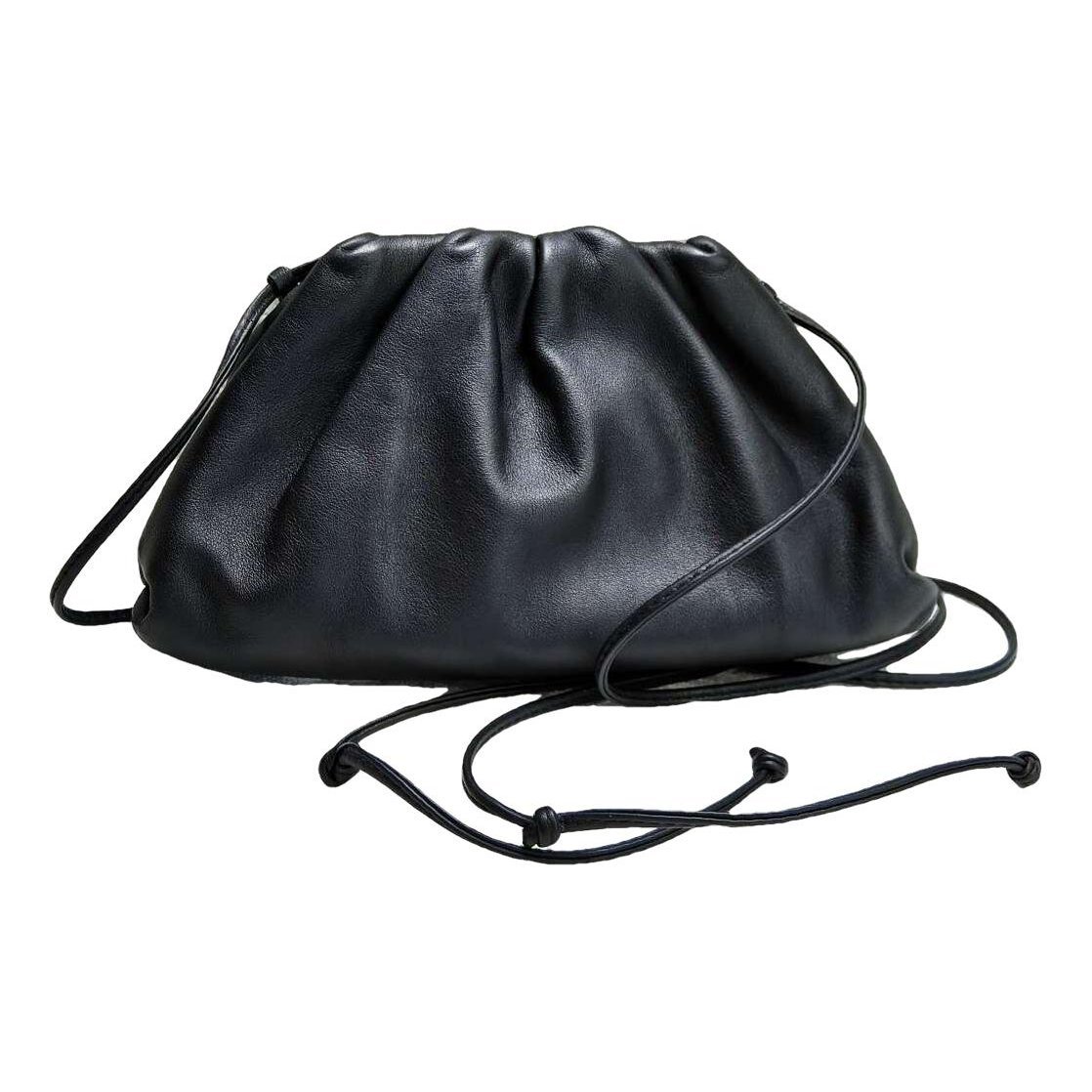 Pouch leather handbag