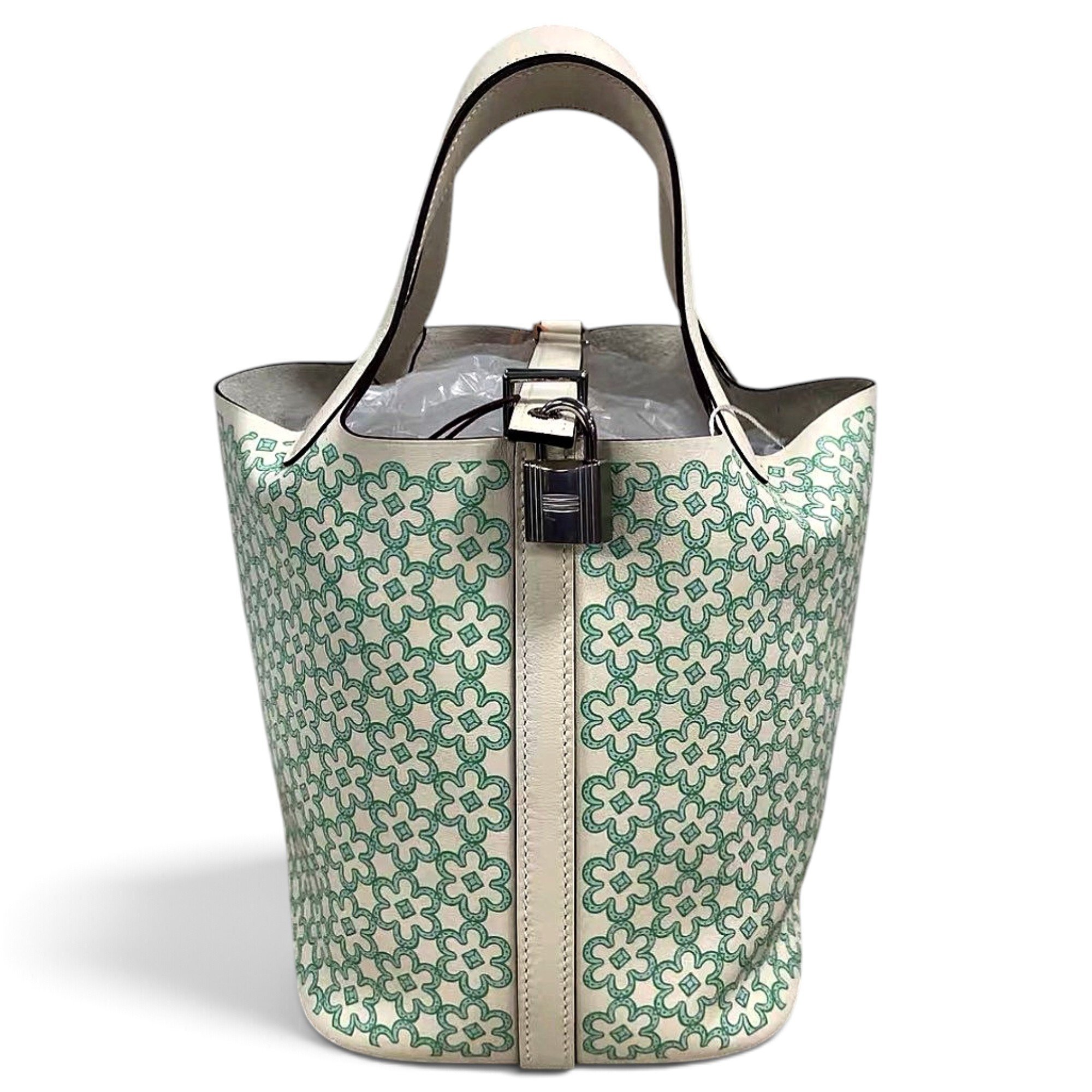 Picotin leather tote