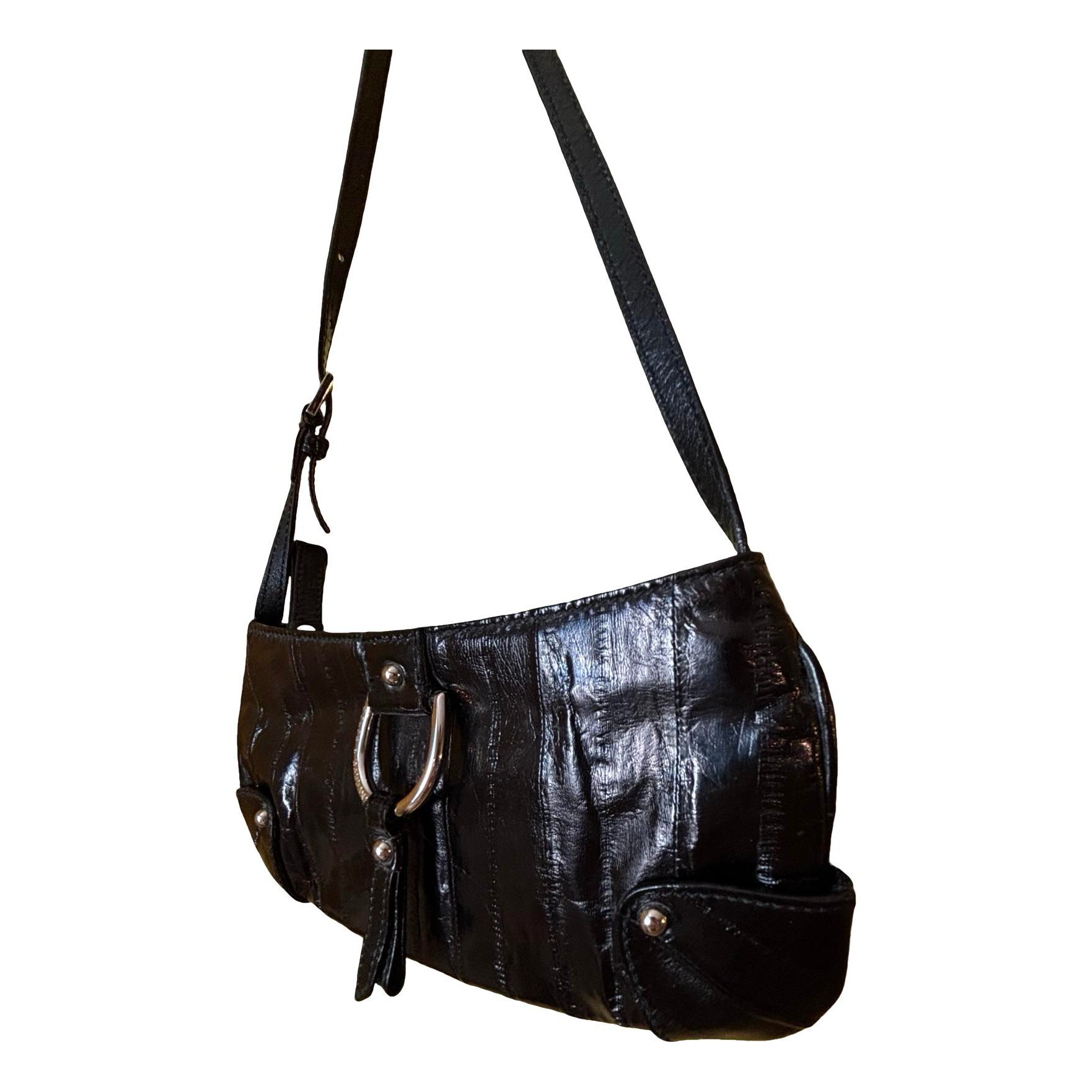 Patent leather handbag
