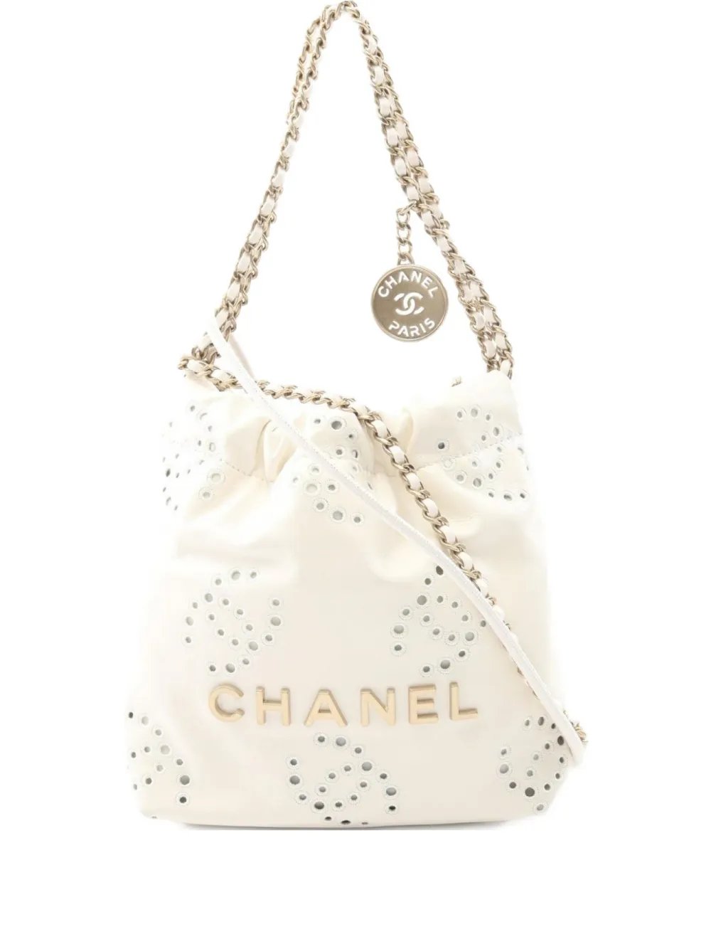 2021 Chanel 22 mini chain leather bag