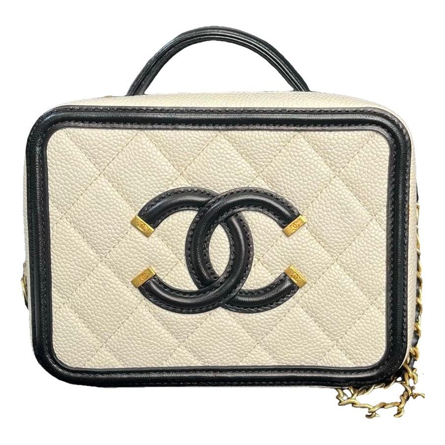 Vanity leather handbag