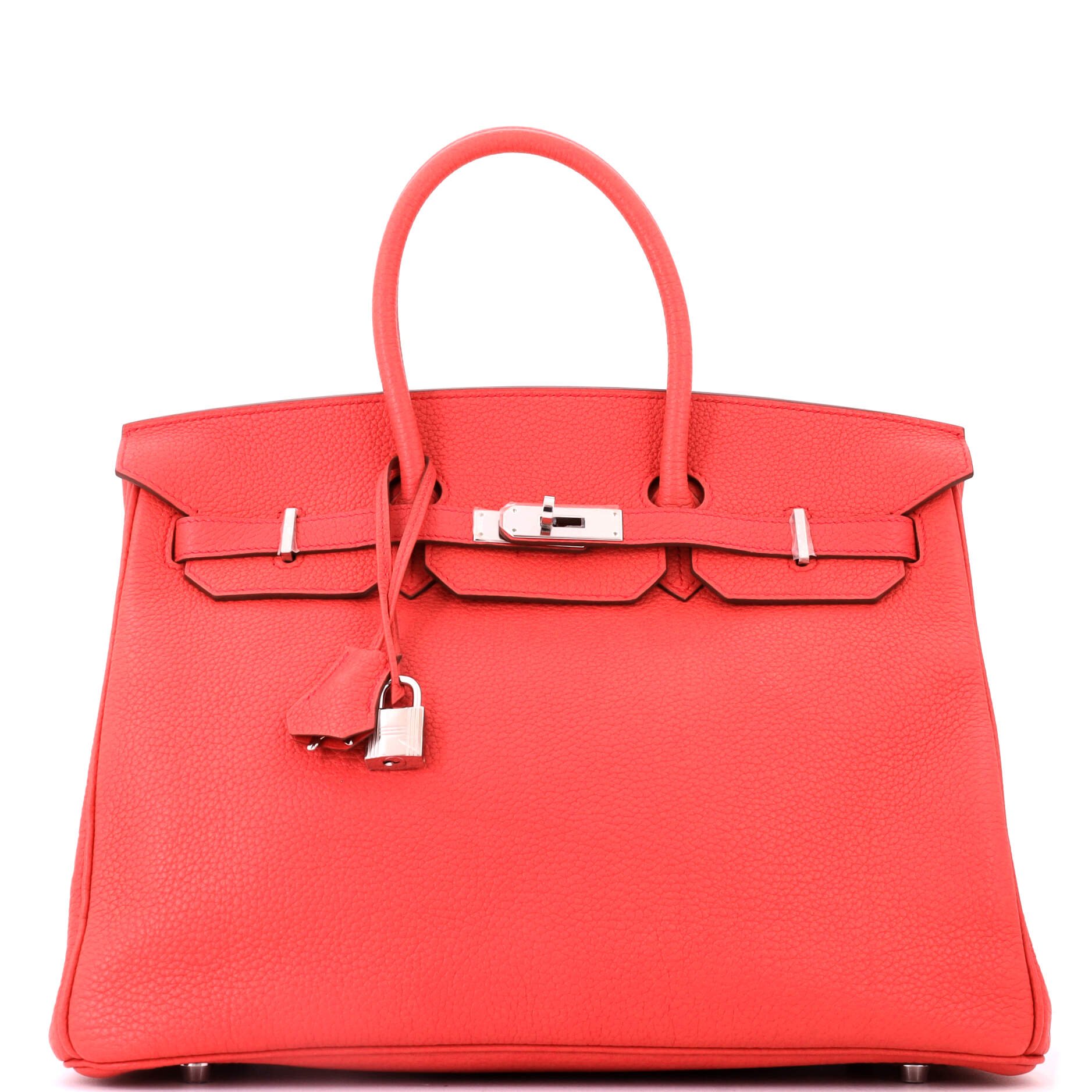 Birkin Handbag Bougainvillier Togo with Palladium Hardware 35