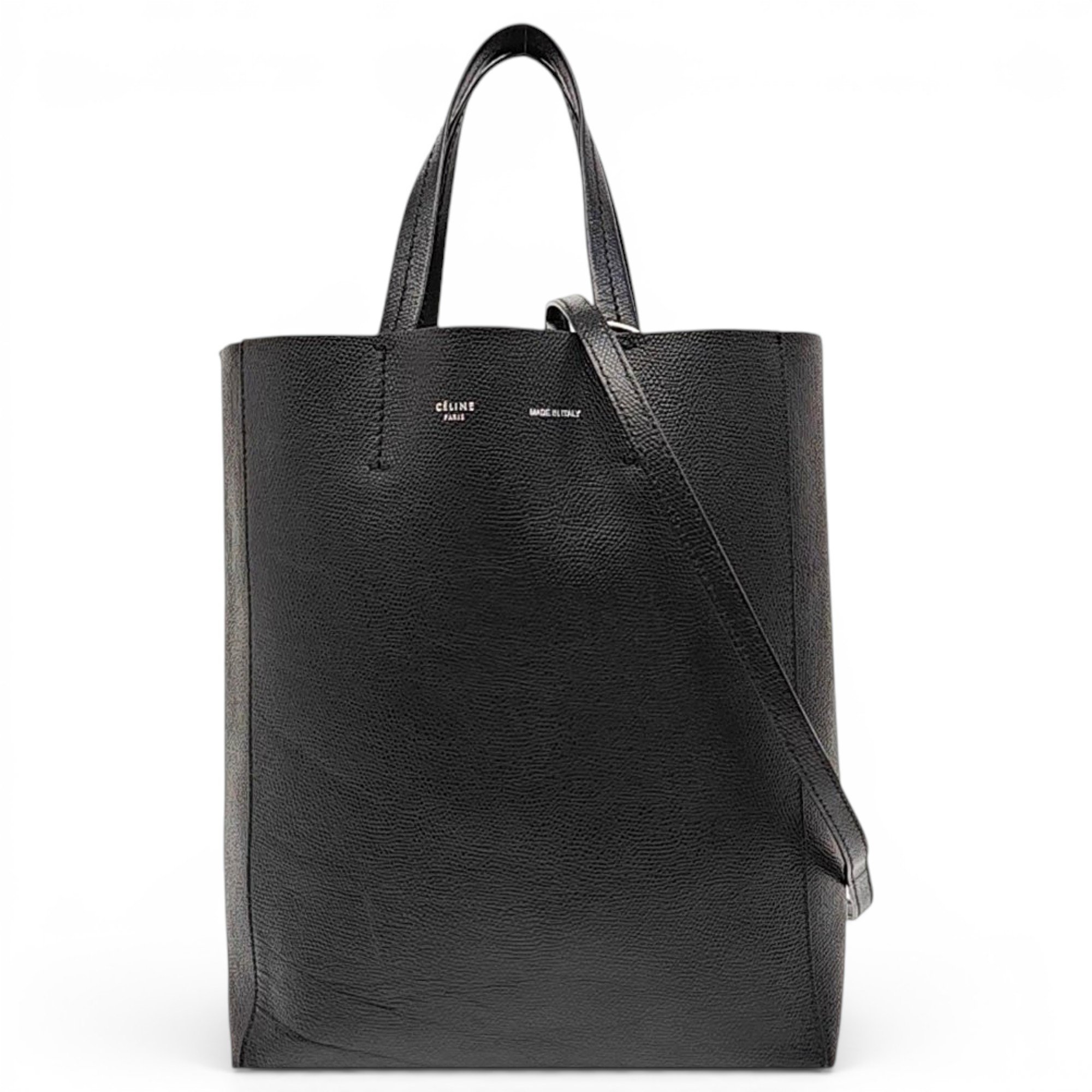 Cabas Vertical leather handbag