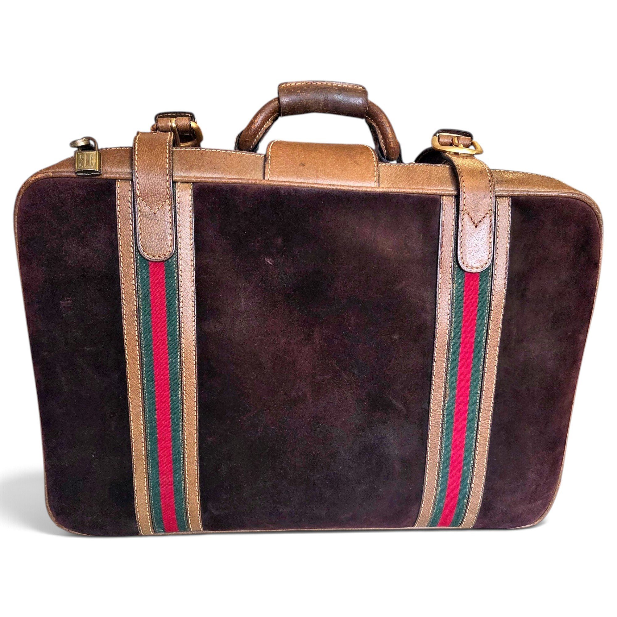 Leather travel bag