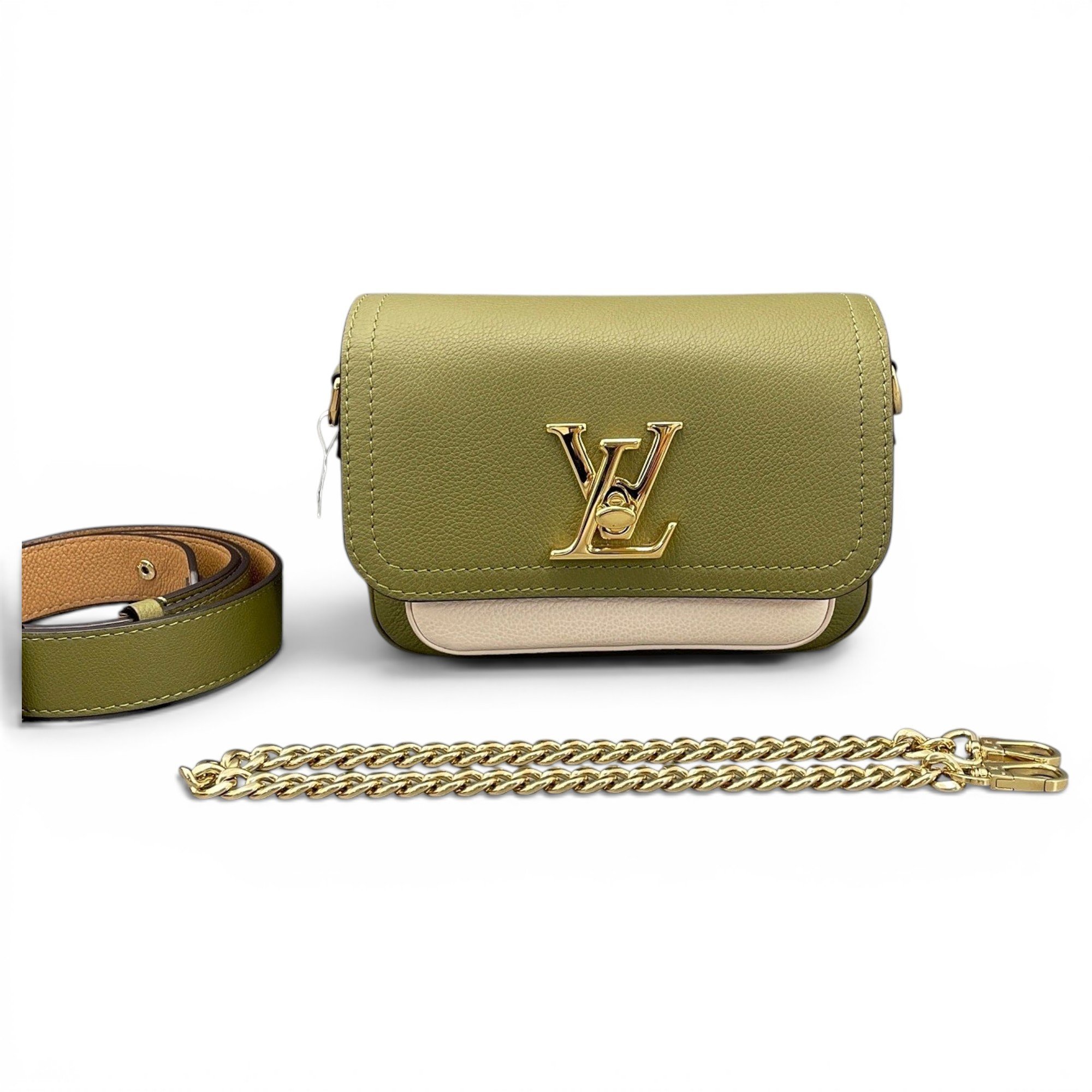 Lockme leather crossbody bag