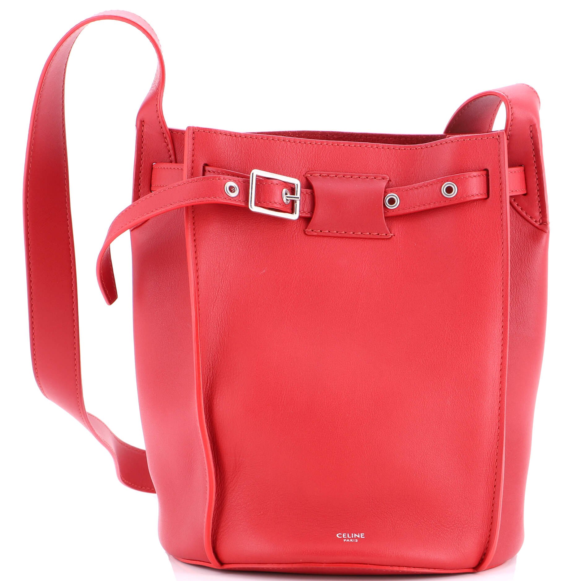 Celine Long Strap Big Bag Bucket Leather