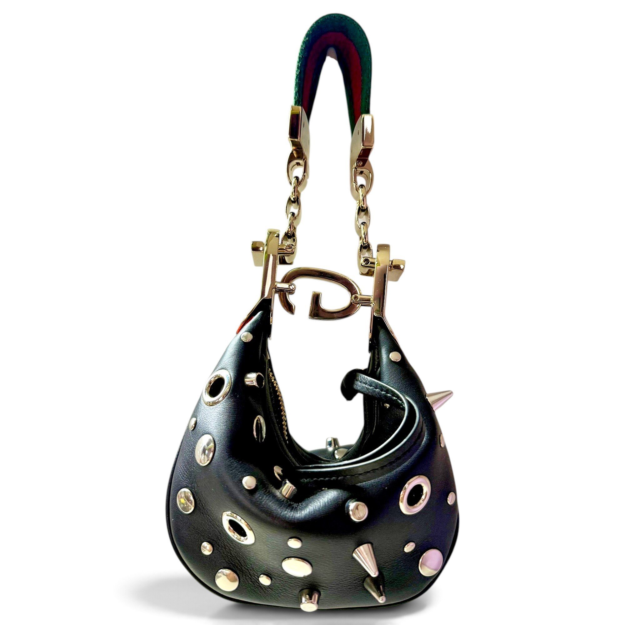 Attache leather mini bag