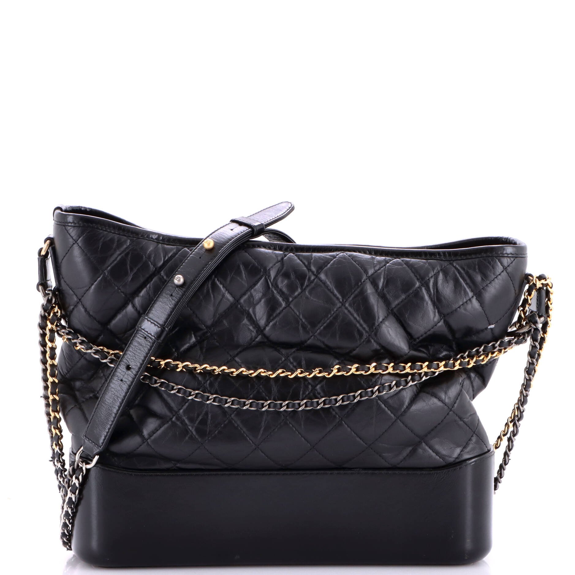 Gabrielle Hobo Quilted Aged Calfskin Medium
