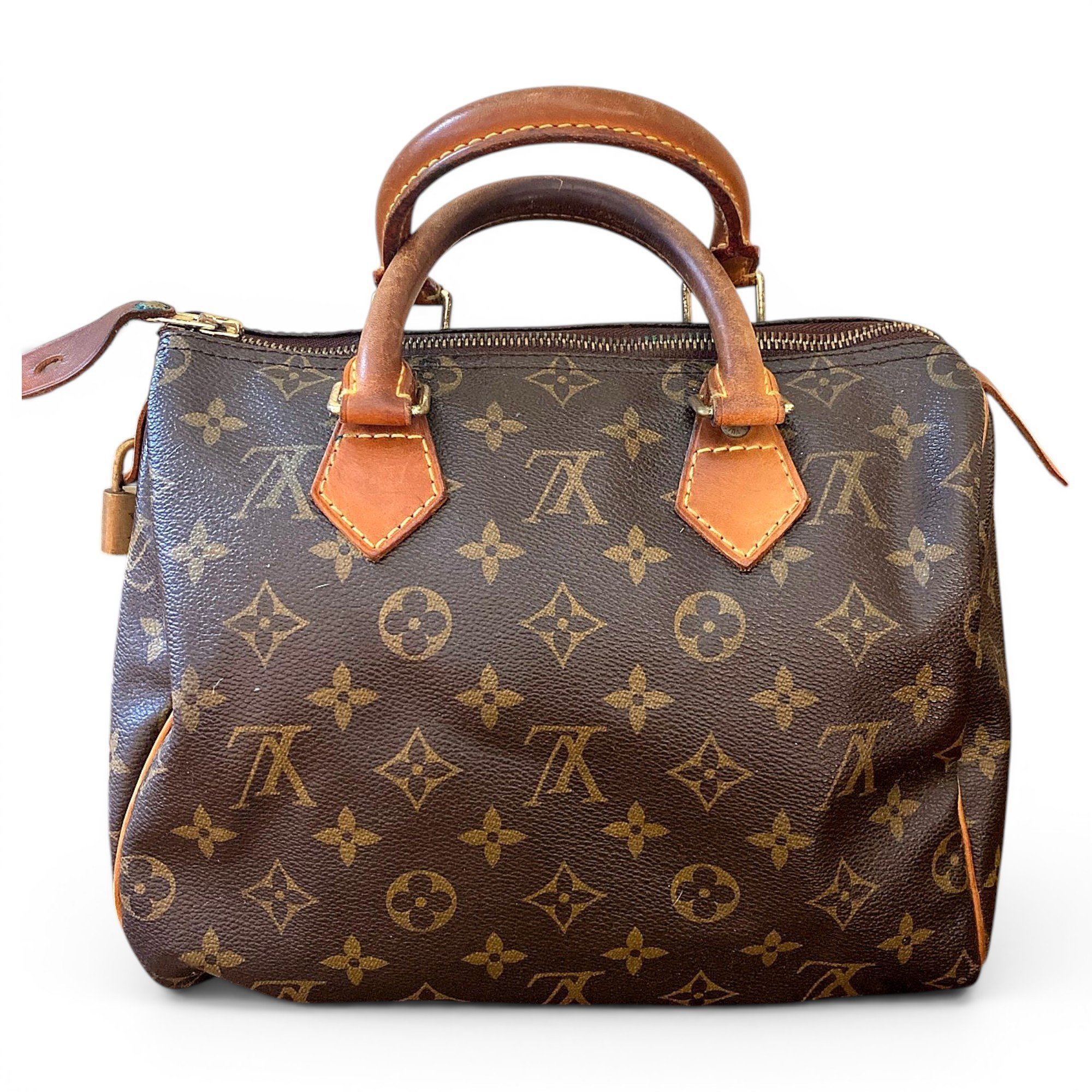 Speedy leather handbag
