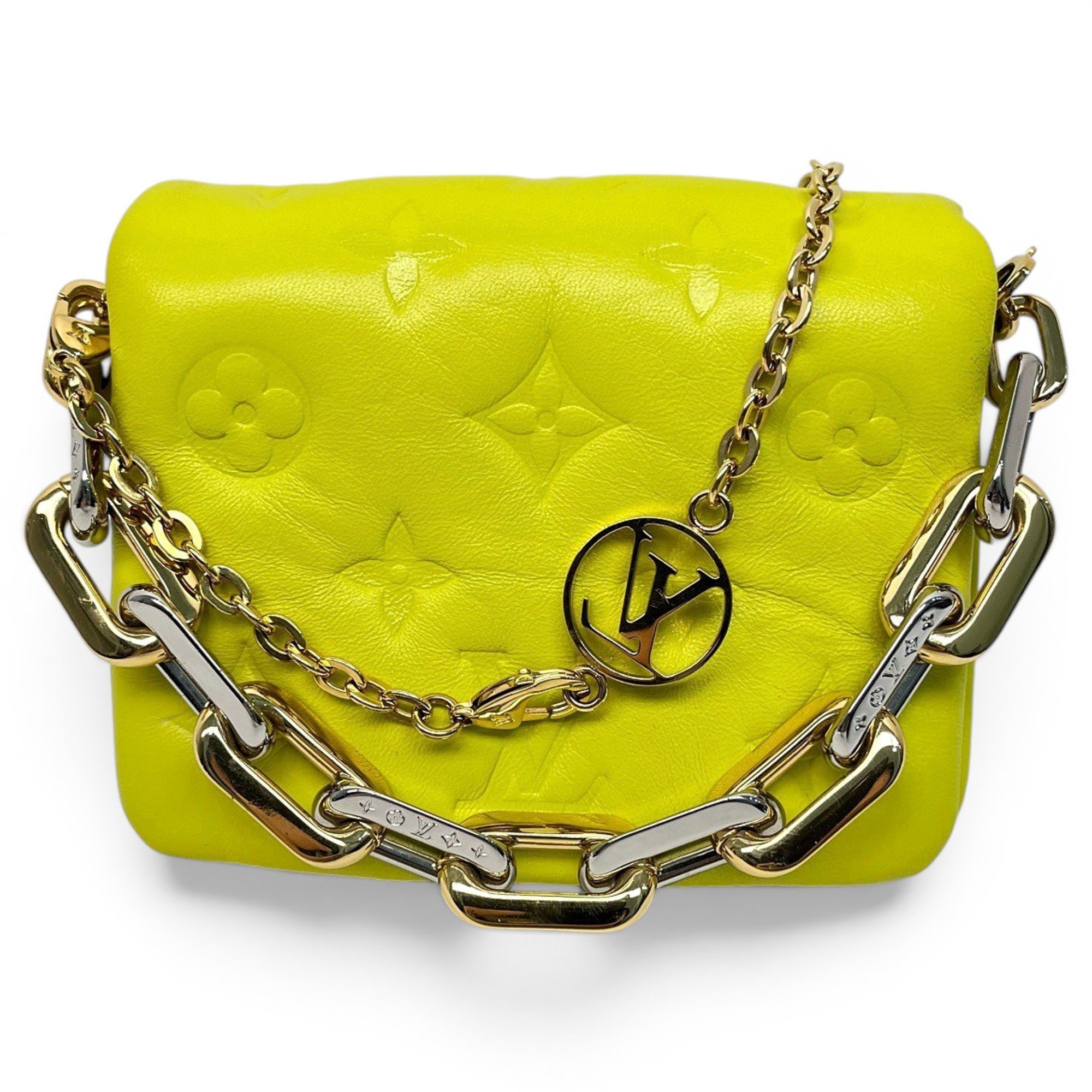 Coussin leather handbag