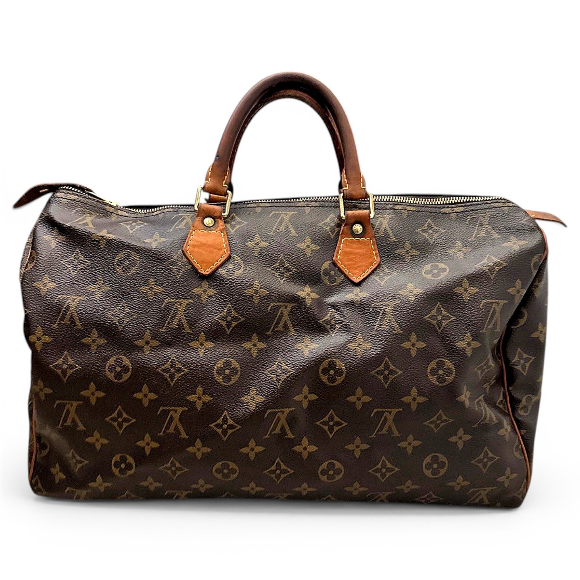 Speedy leather handbag