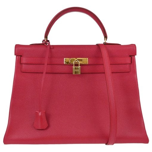 Kelly 32 pony-style calfskin handbag