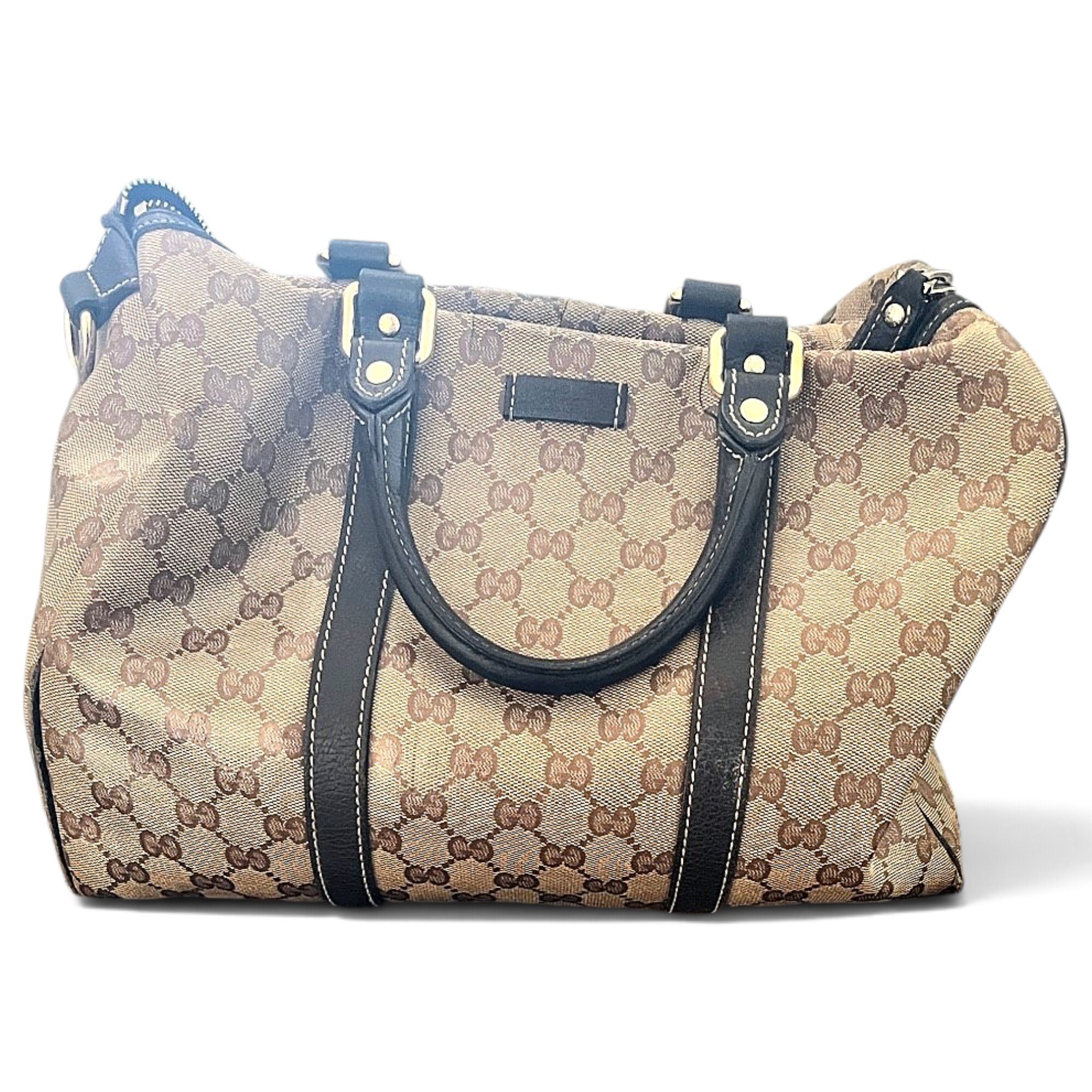 Boston leather bowling bag