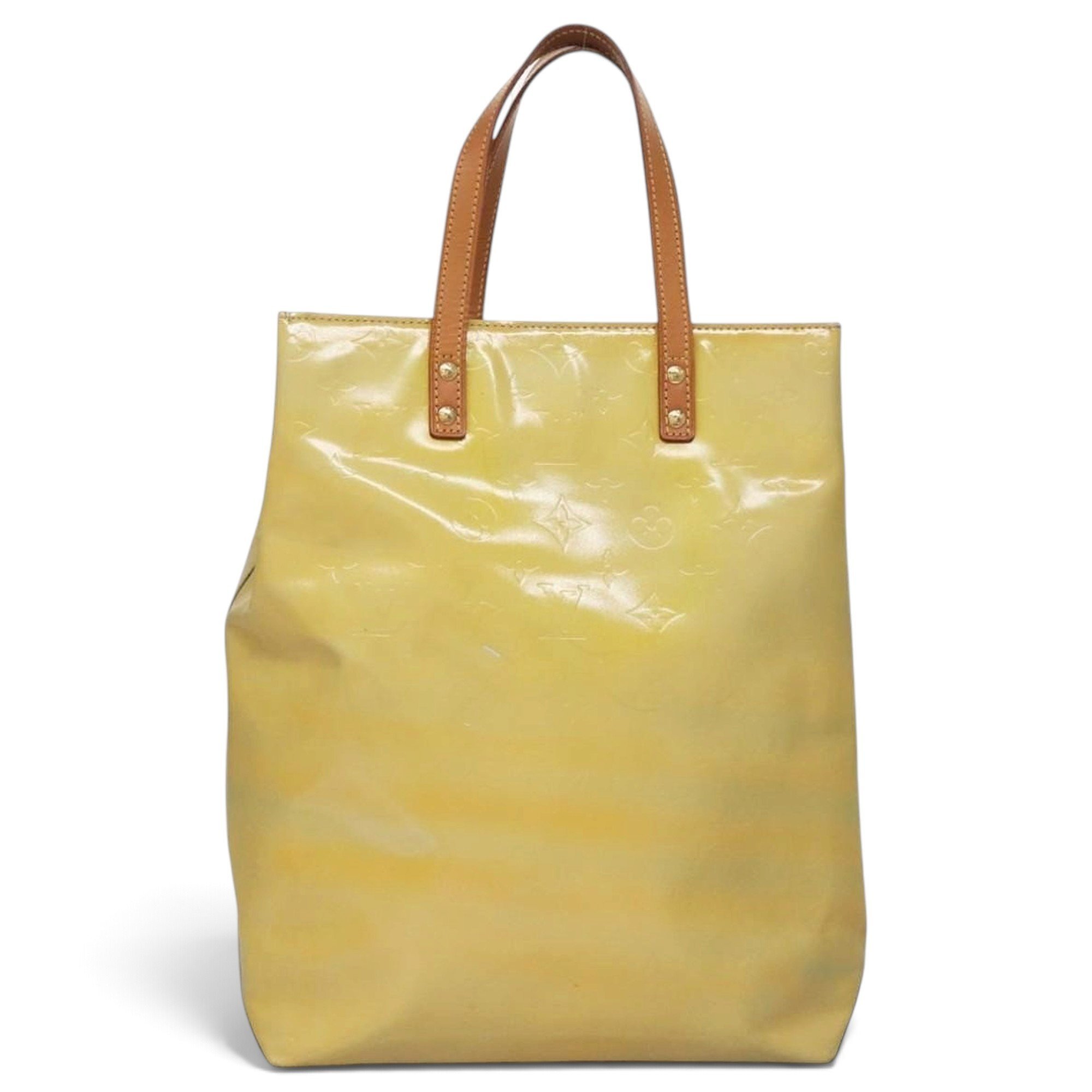 Reade patent leather handbag