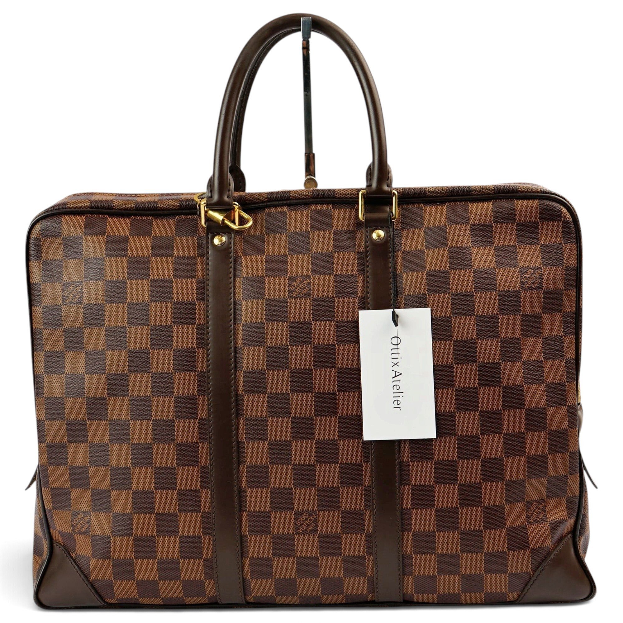 Porte Documents Voyage leather handbag