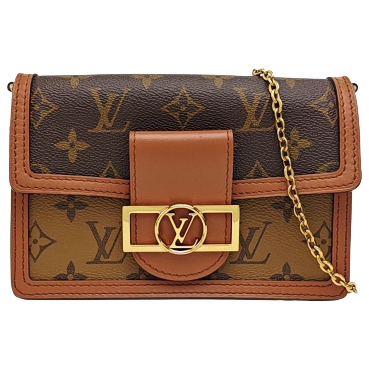 Dauphine leather crossbody bag