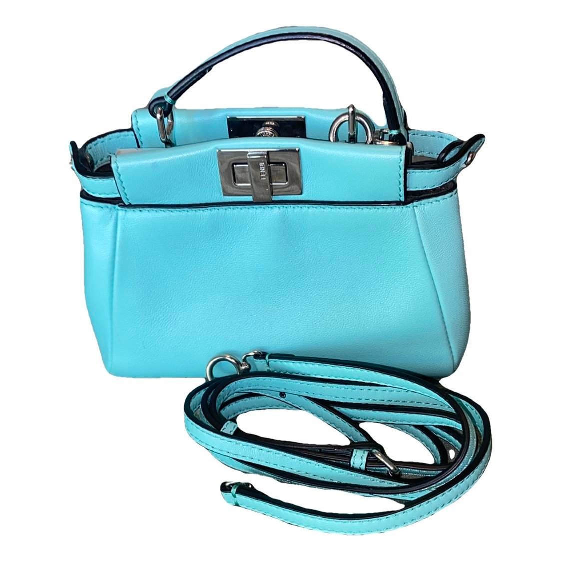 Peekaboo mini pocket leather handbag