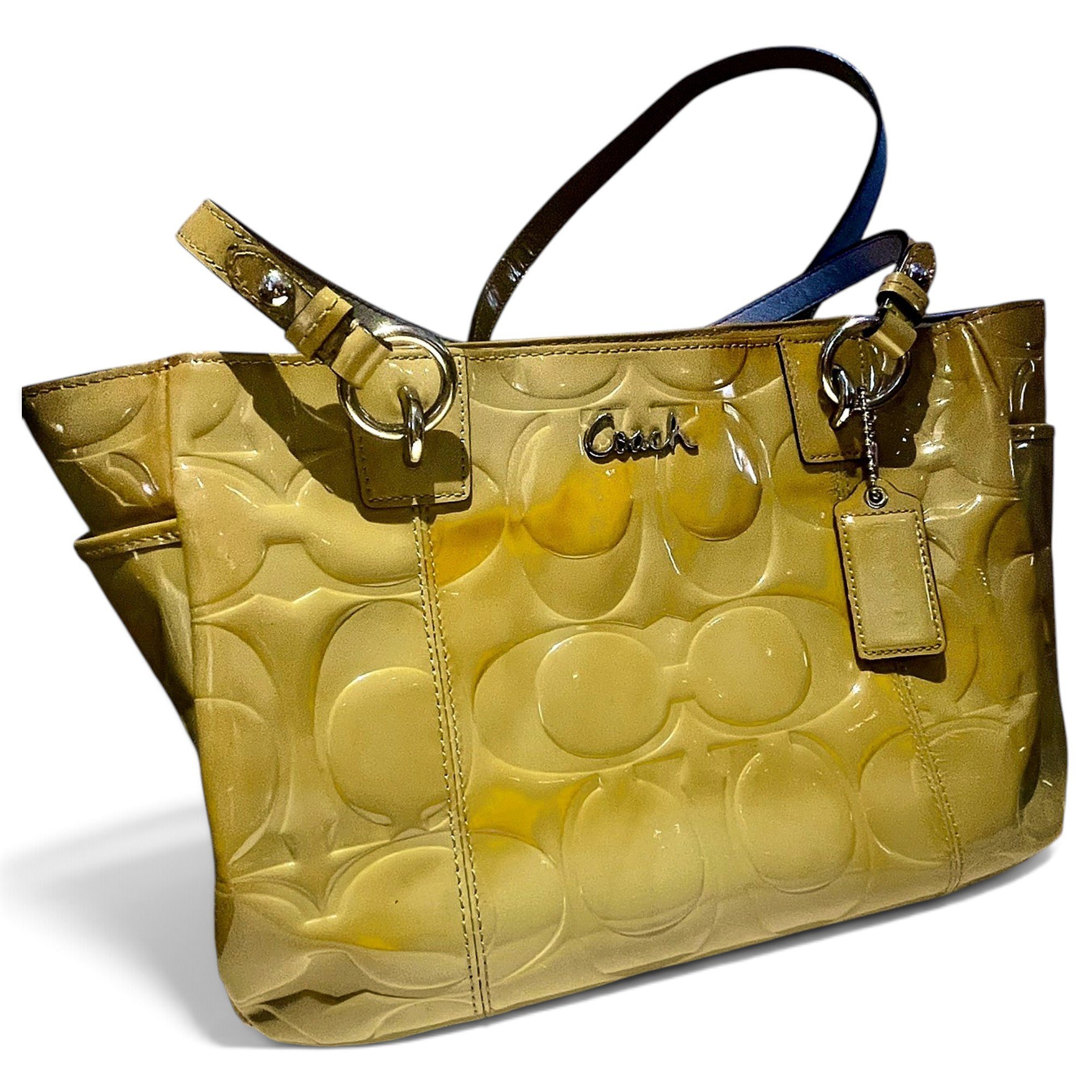 Crossgrain Kitt Carry All patent leather handbag