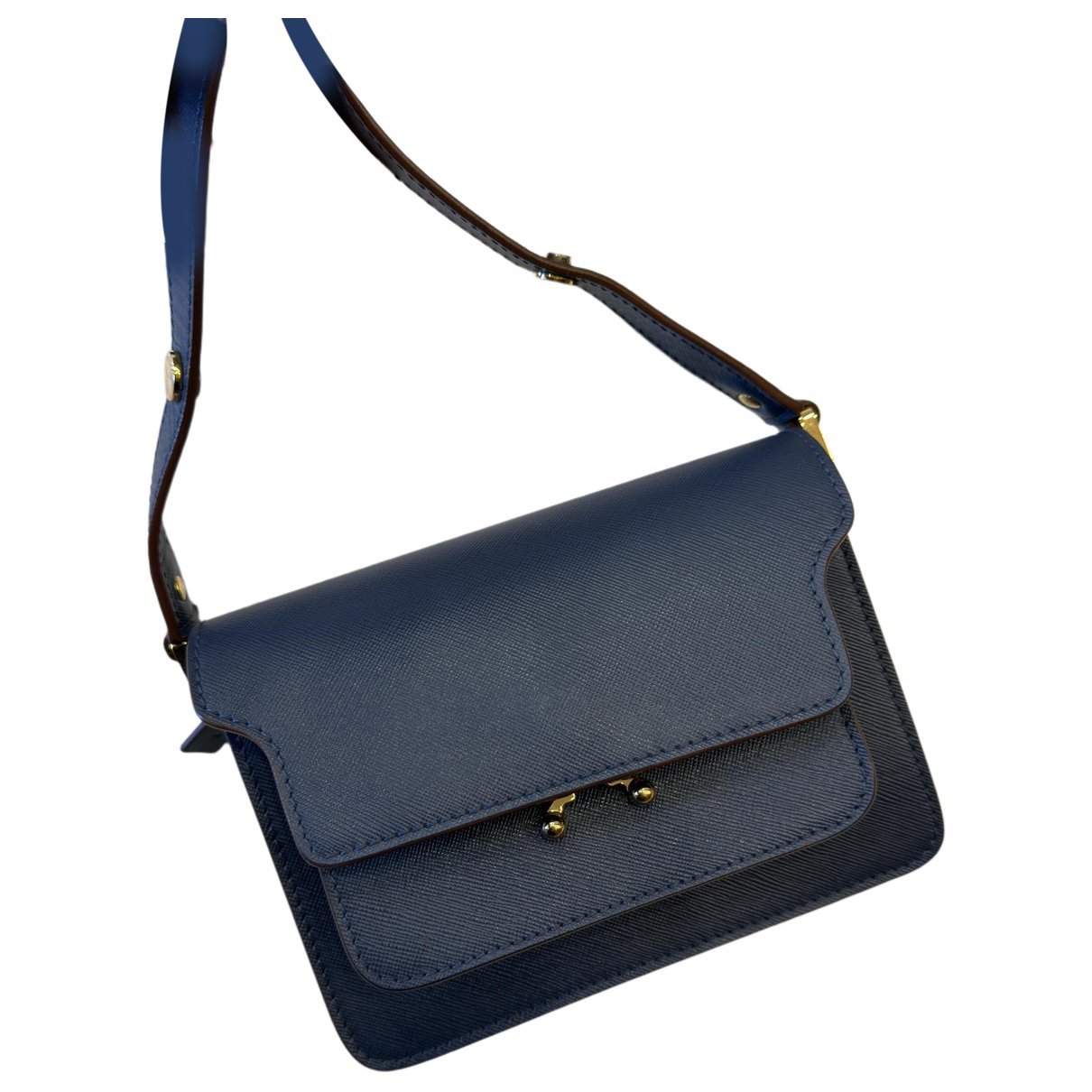 Marni Trunk leather crossbody bag