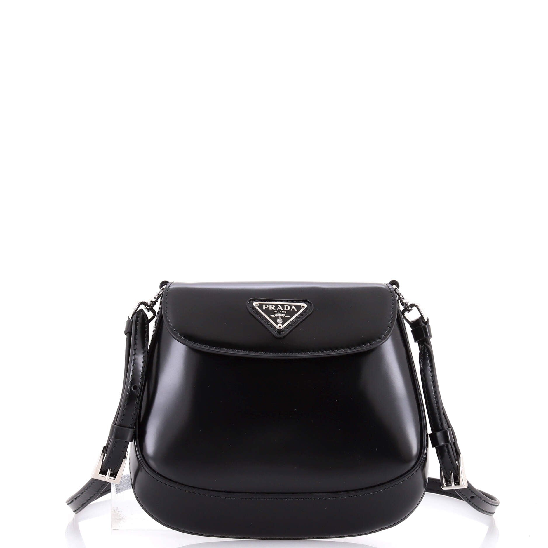 Cleo Flap Shoulder Bag Spazzolato Leather Mini