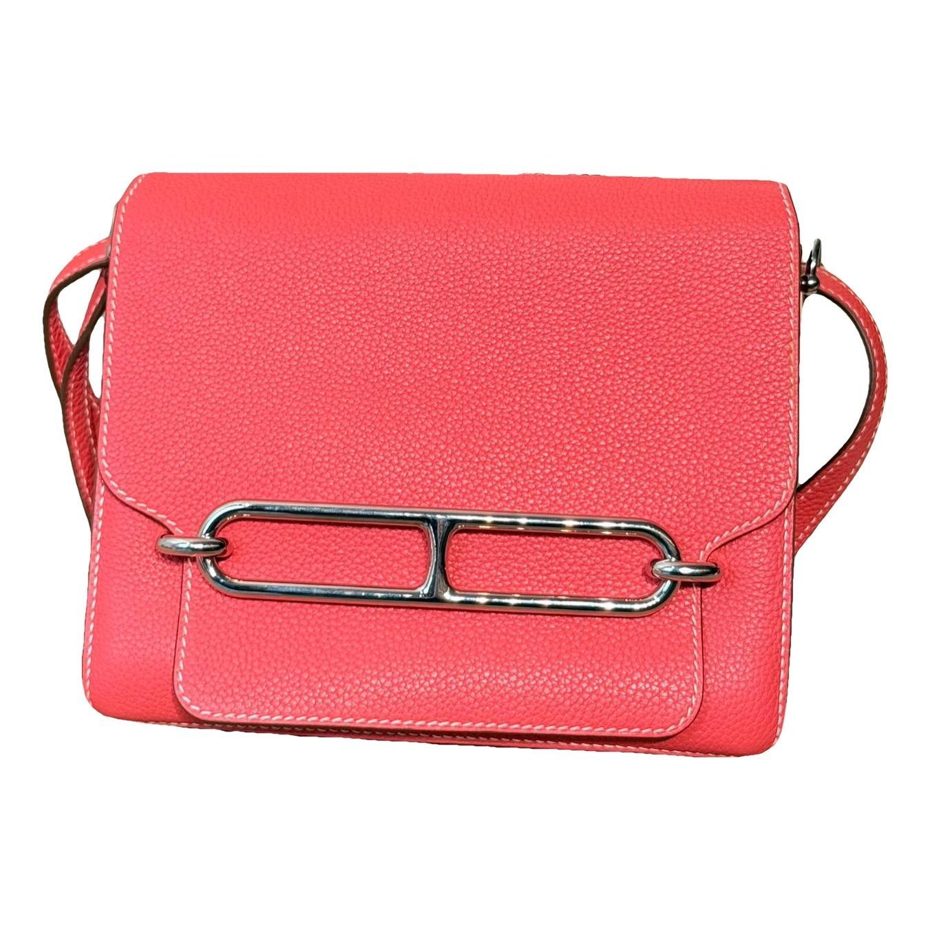 Hermes Roulis 23 Handbag Pink