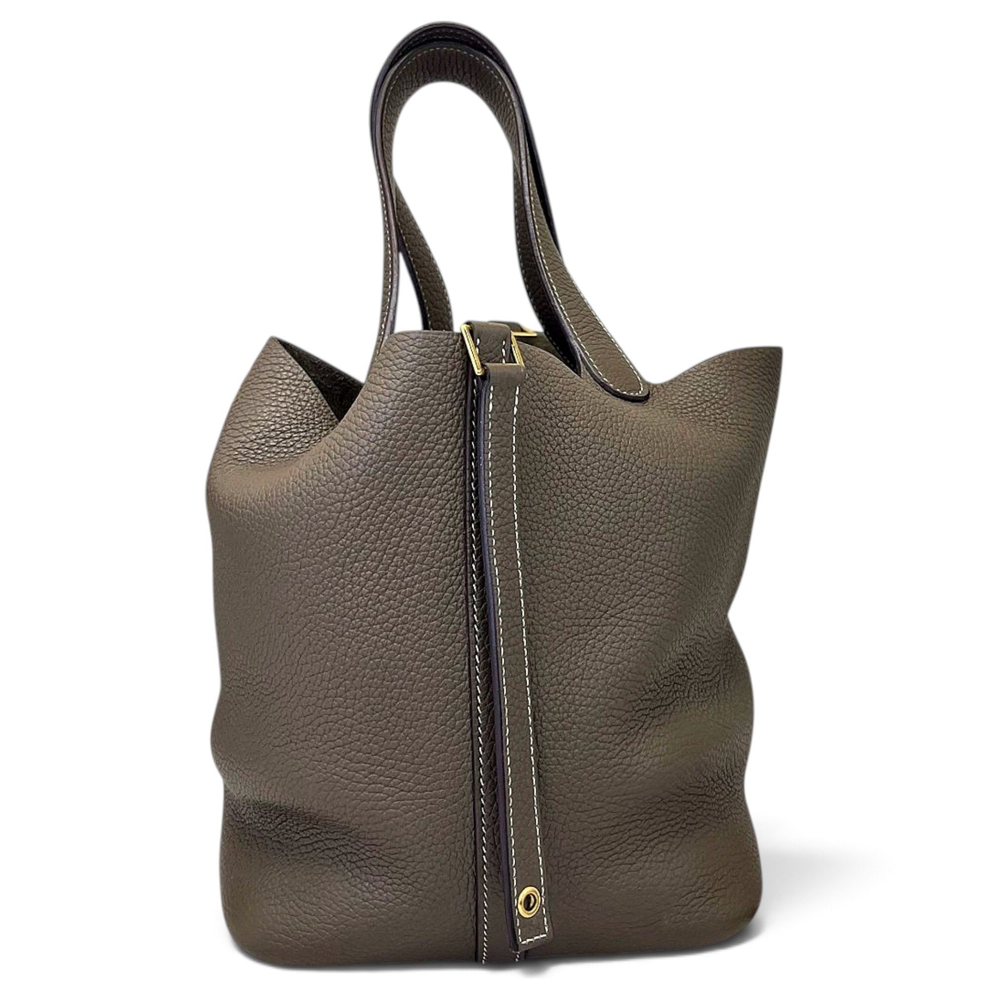 Picotin leather handbag