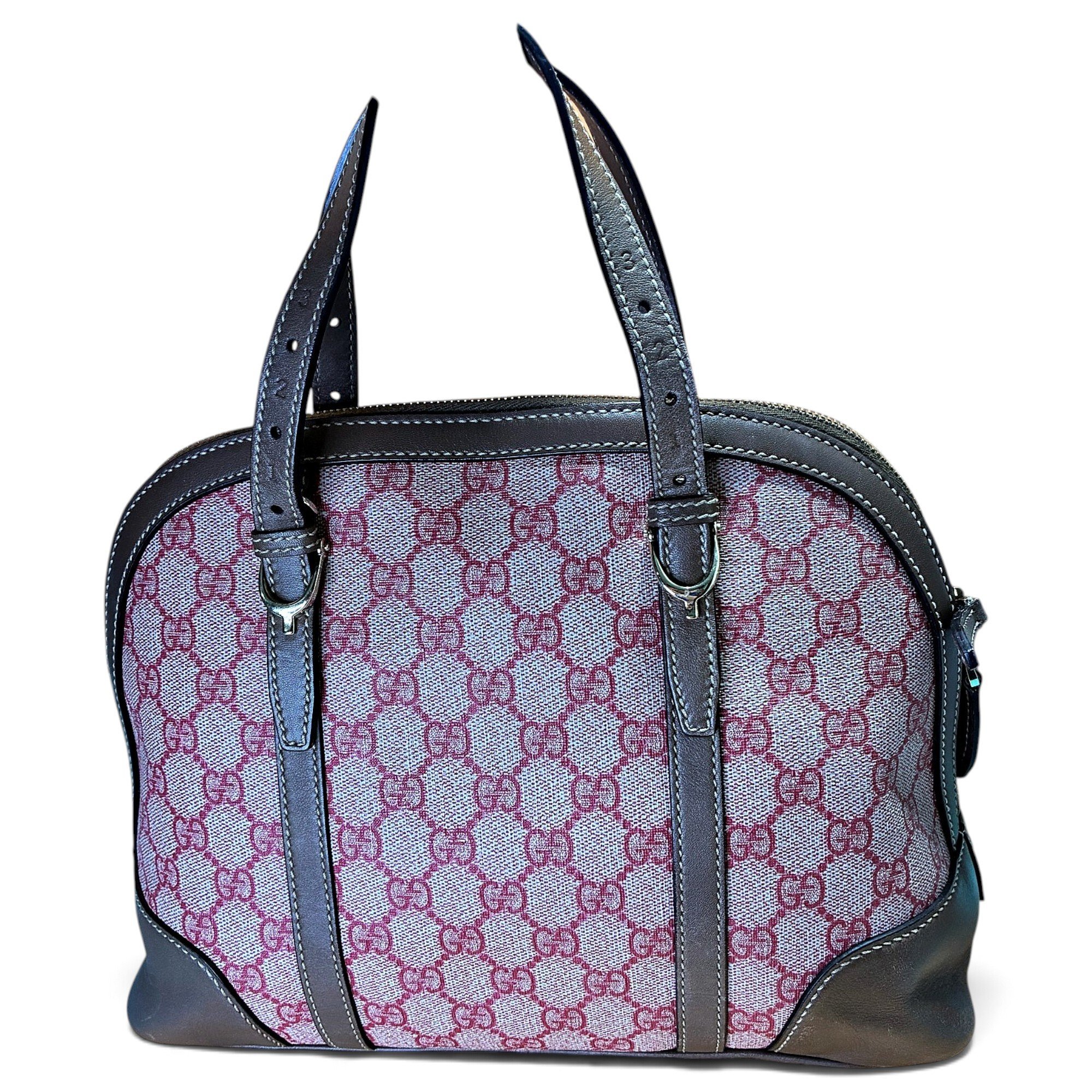 Leather bowling bag